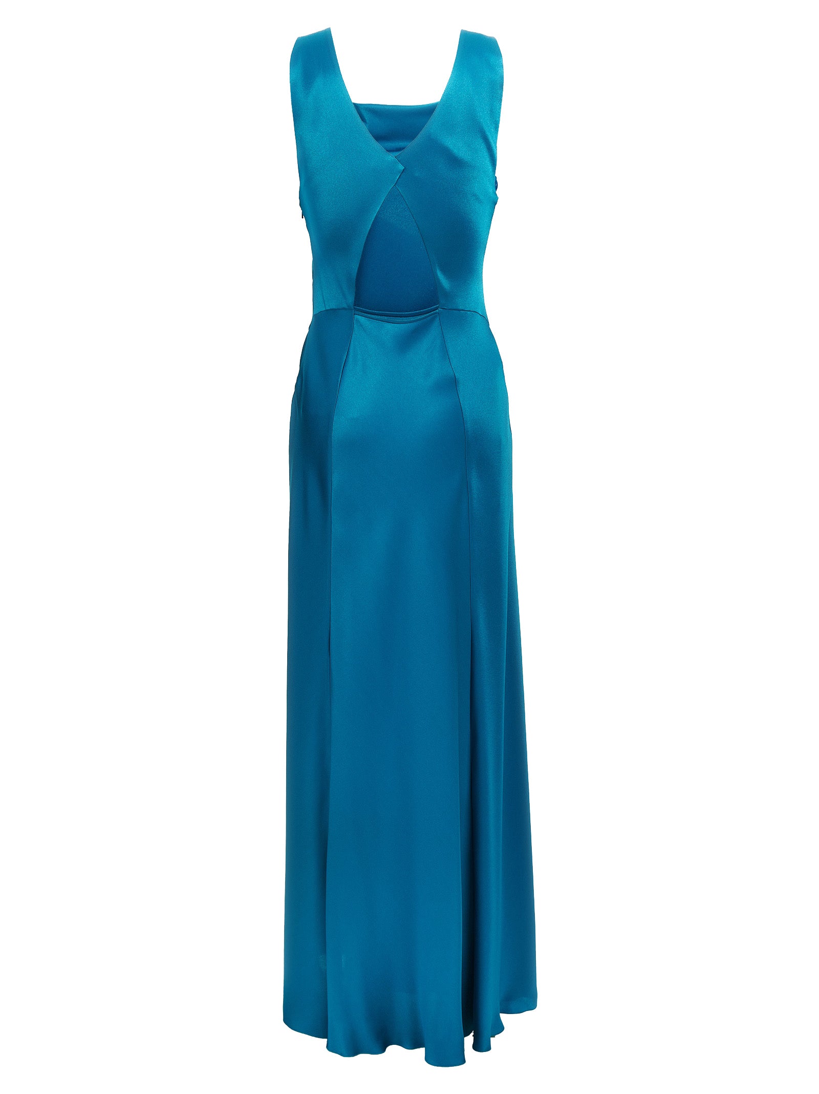 Alberta Ferretti Cut-Out Satin Dress