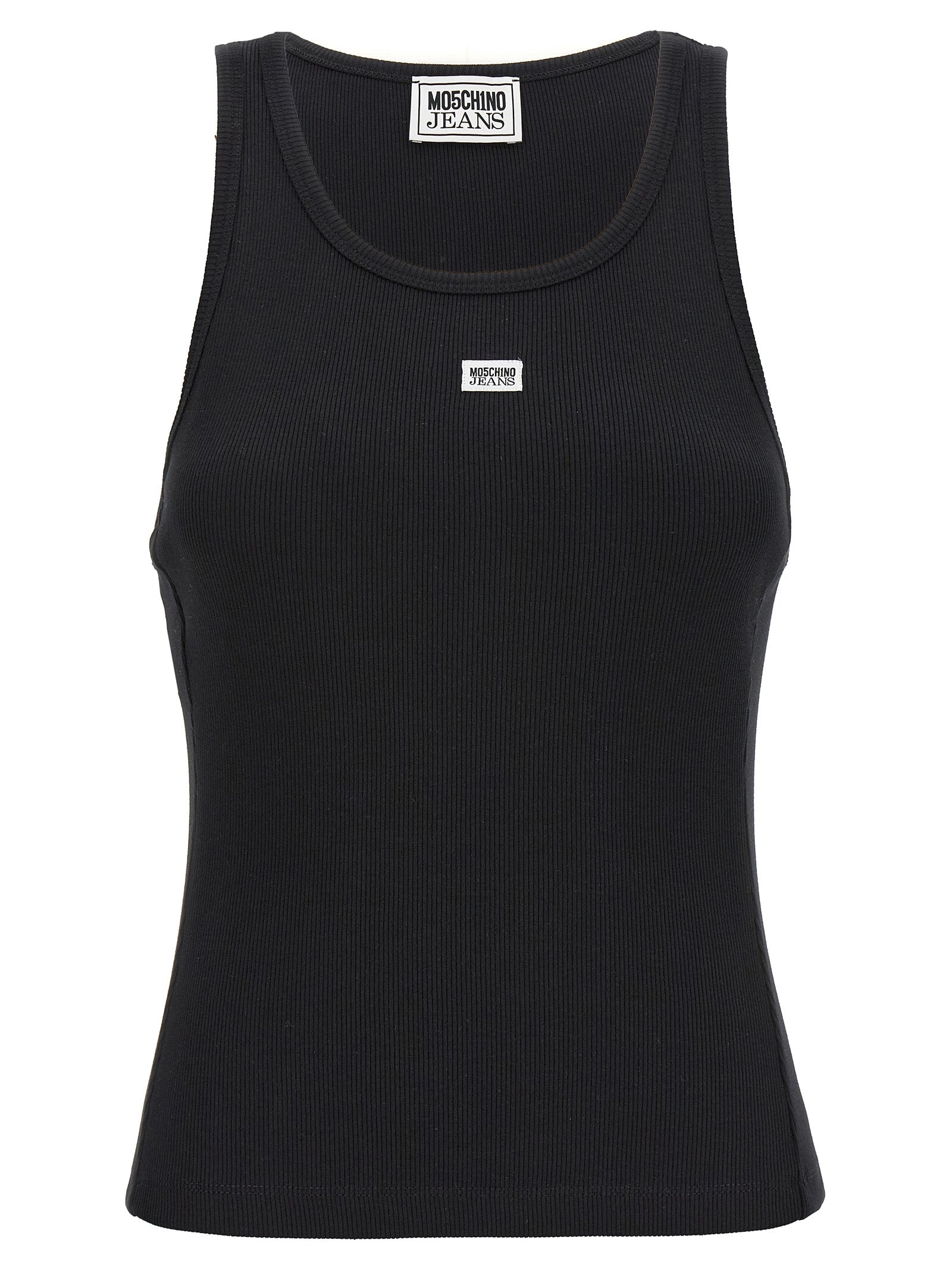 Mo5Ch1No Jeans Tank Top Logo Label