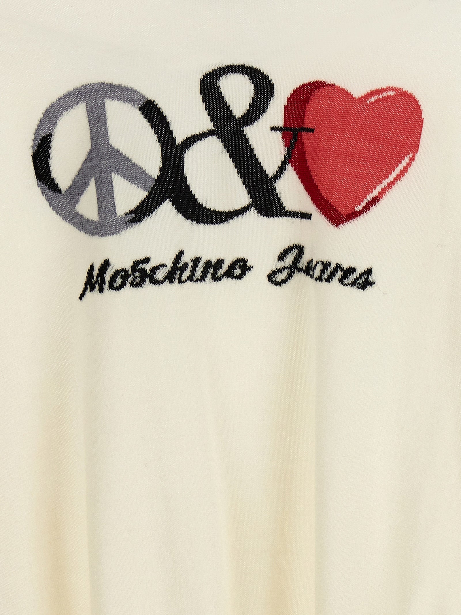 Mo5Ch1No Jeans Logo Intarsia Sweater