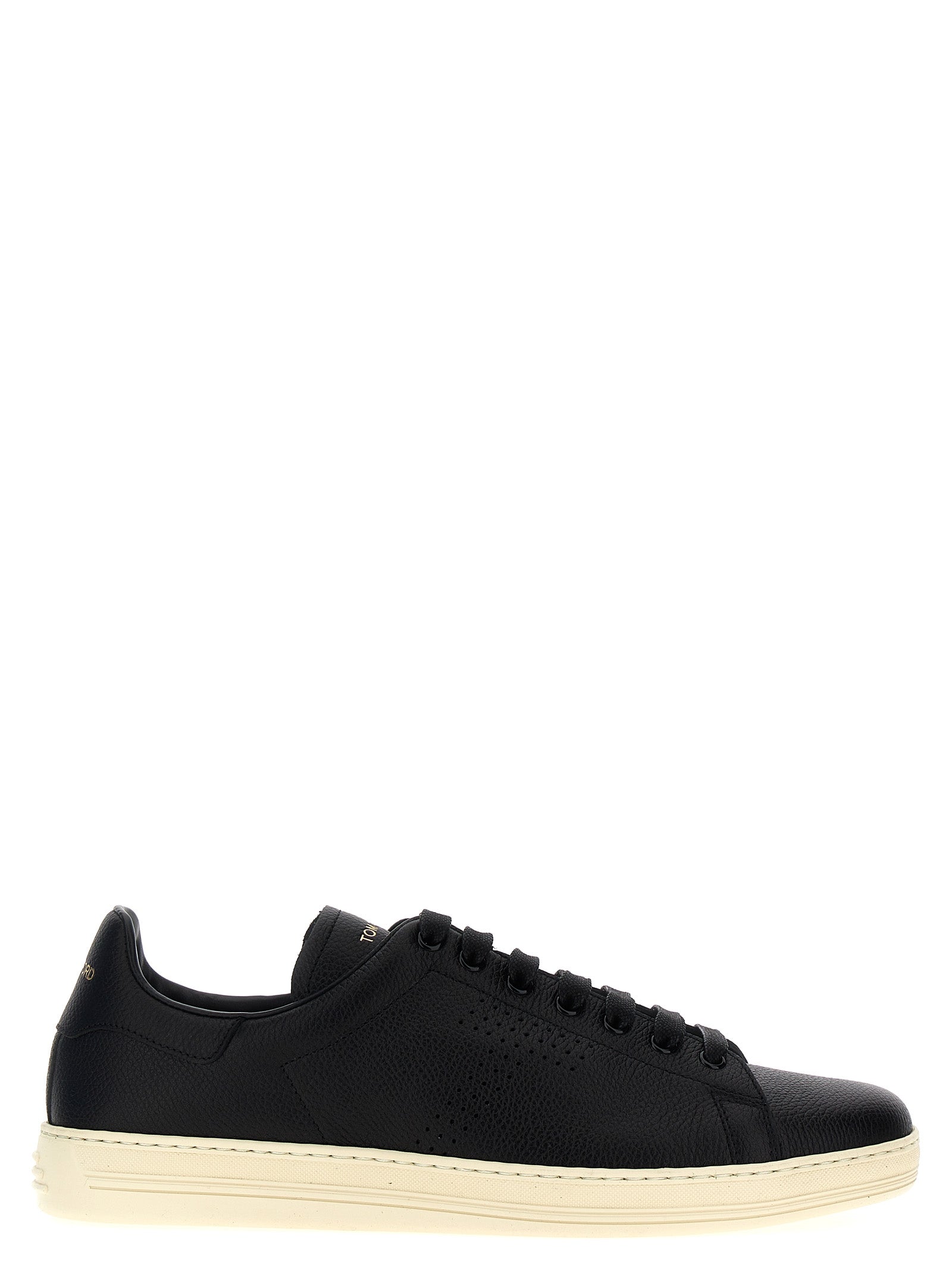 Tom Ford Logo Leather Sneakers