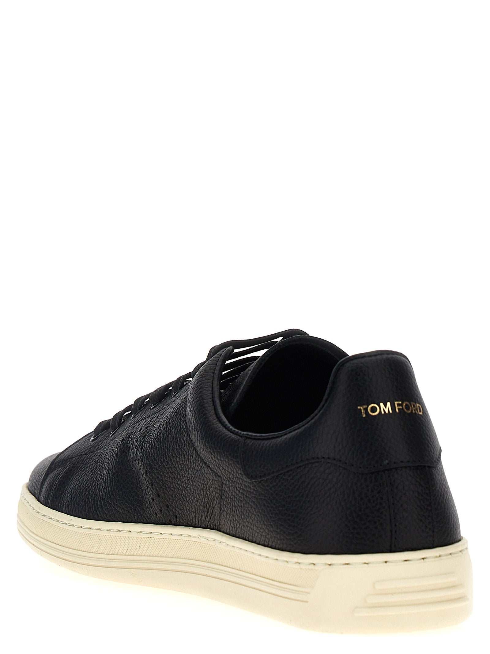 Tom Ford Logo Leather Sneakers