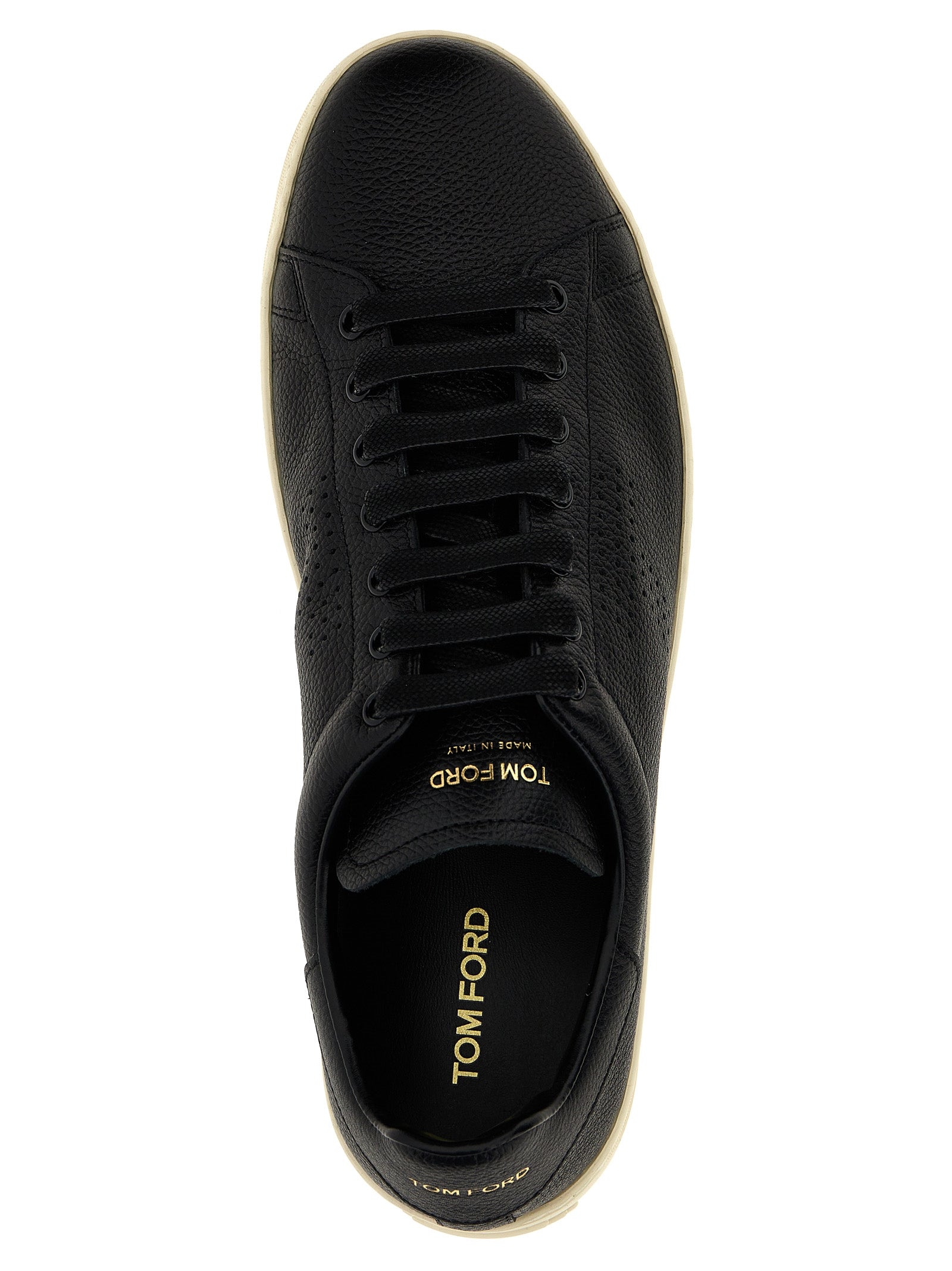 Tom Ford Logo Leather Sneakers