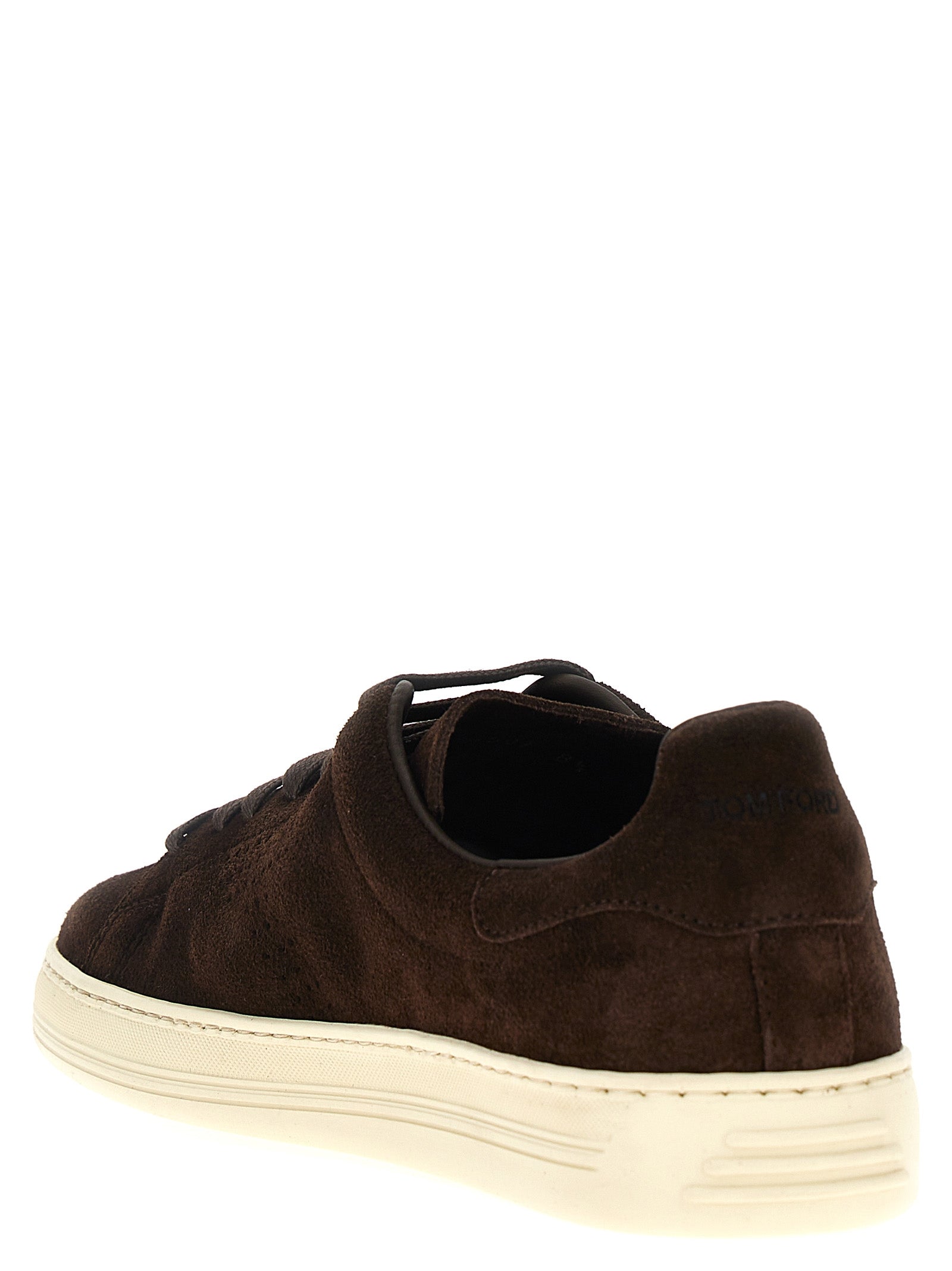 Tom Ford Logo Suede Sneakers