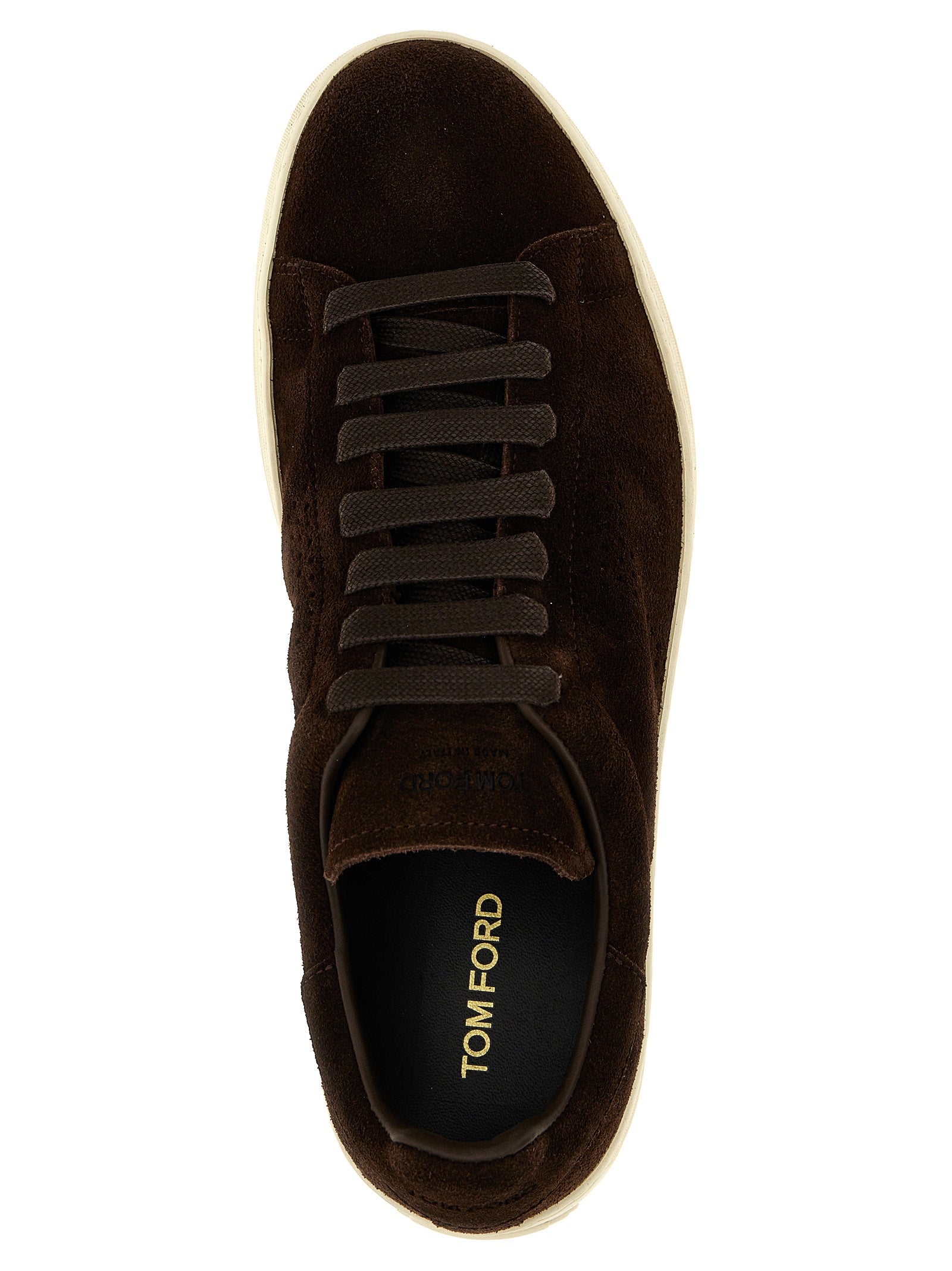 Tom Ford Logo Suede Sneakers