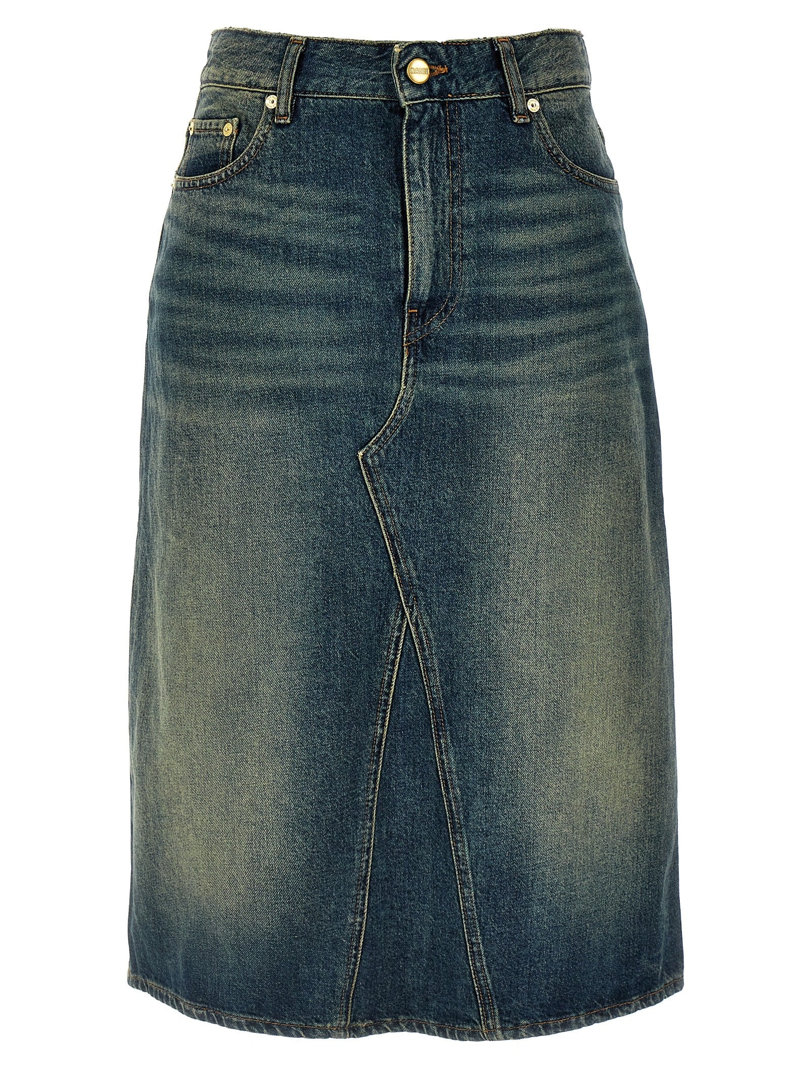 Ganni 'Heavy Washed' Skirt