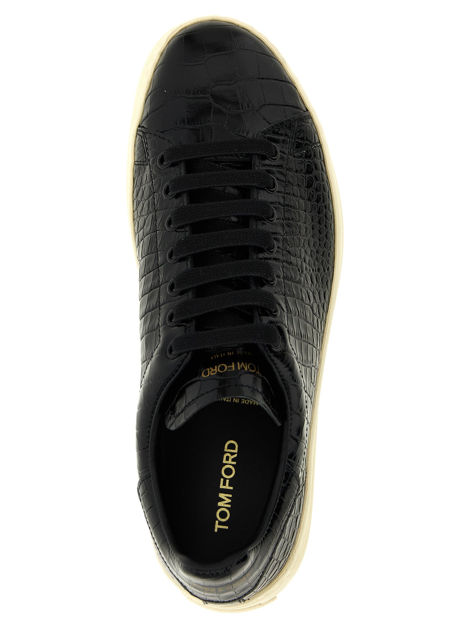 Tom Ford Crocodile Print Sneakers