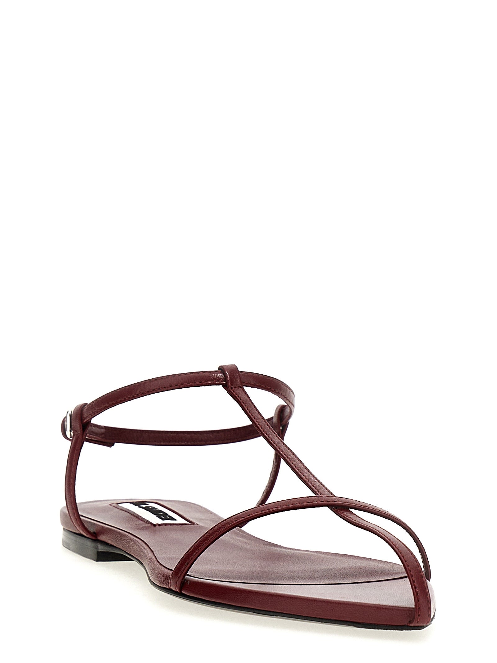 Jil Sander Pointy Toe Leather Sandals