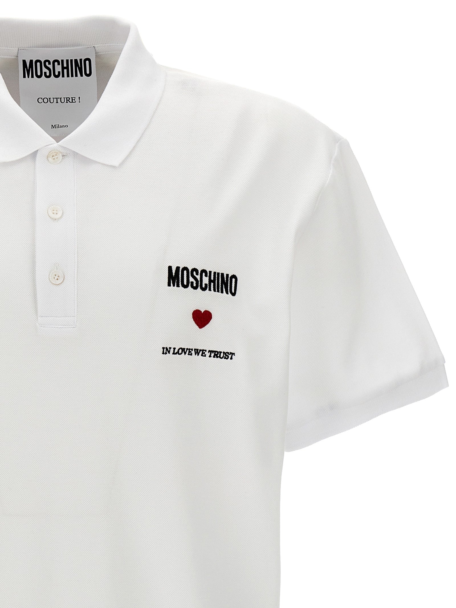 Moschino 'In Love We Trust' Polo Shirt