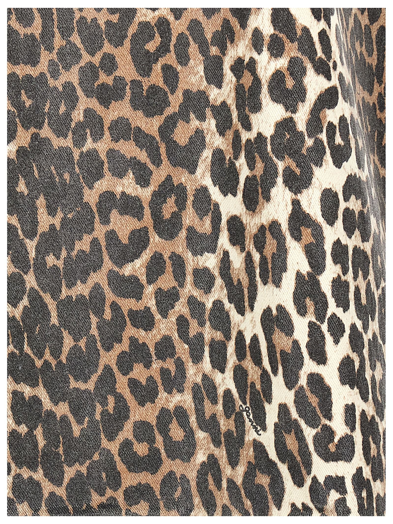 Ganni Leopard Mini Dress