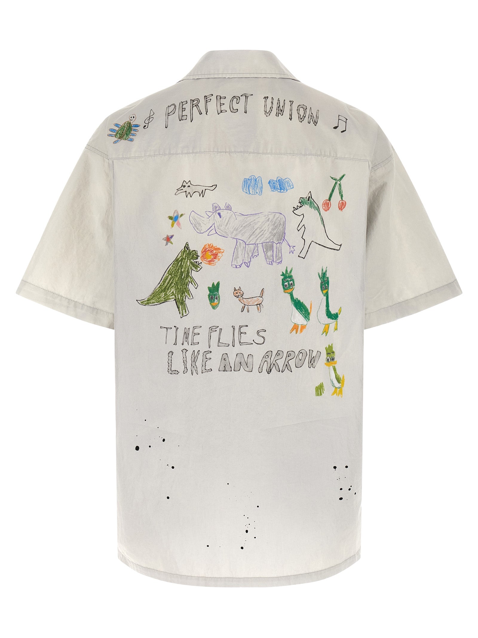 Maison Mihara Yasuhiro Graffiti Print Shirt