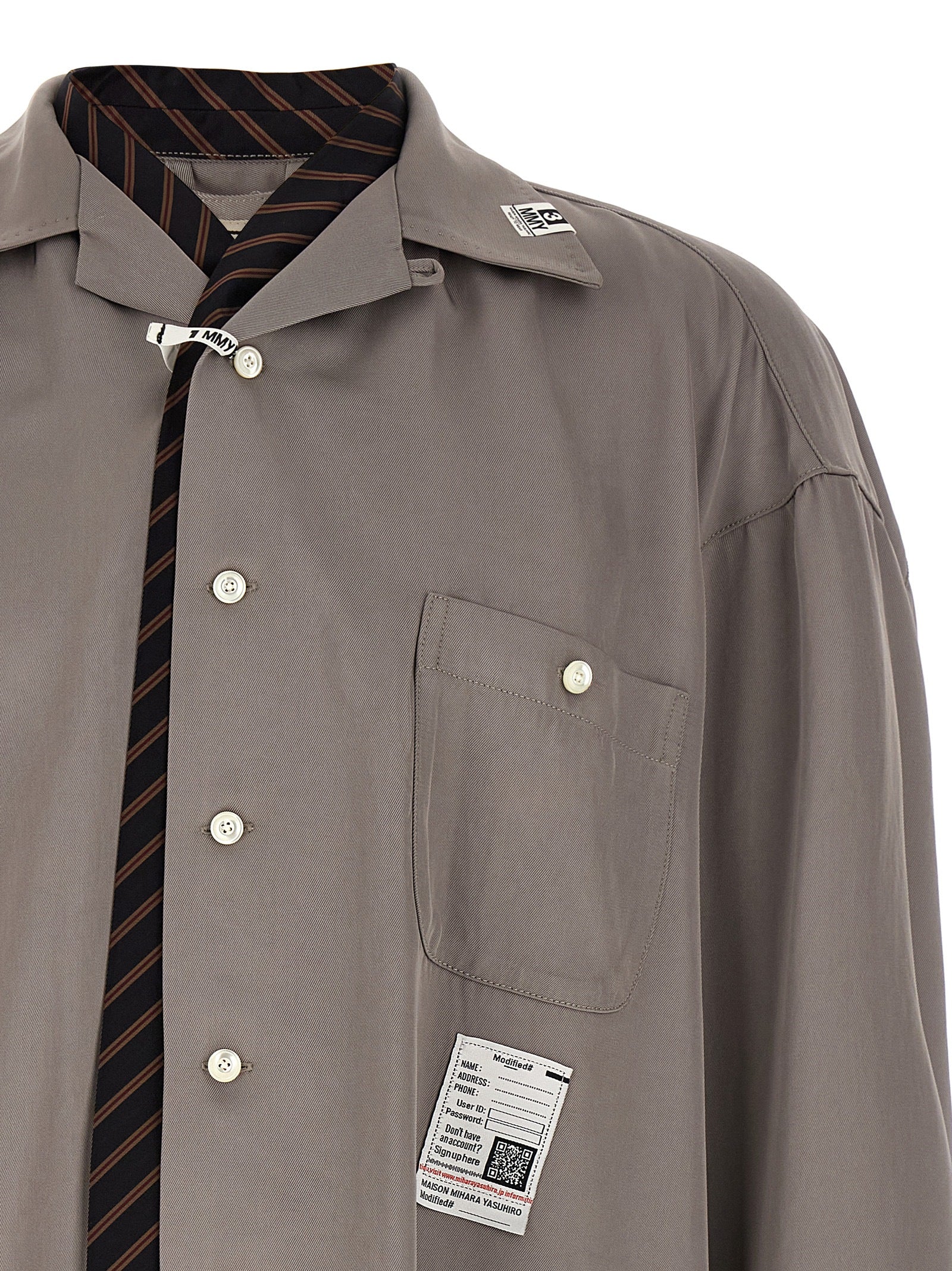 Maison Mihara Yasuhiro 'Tie Combined' Shirt