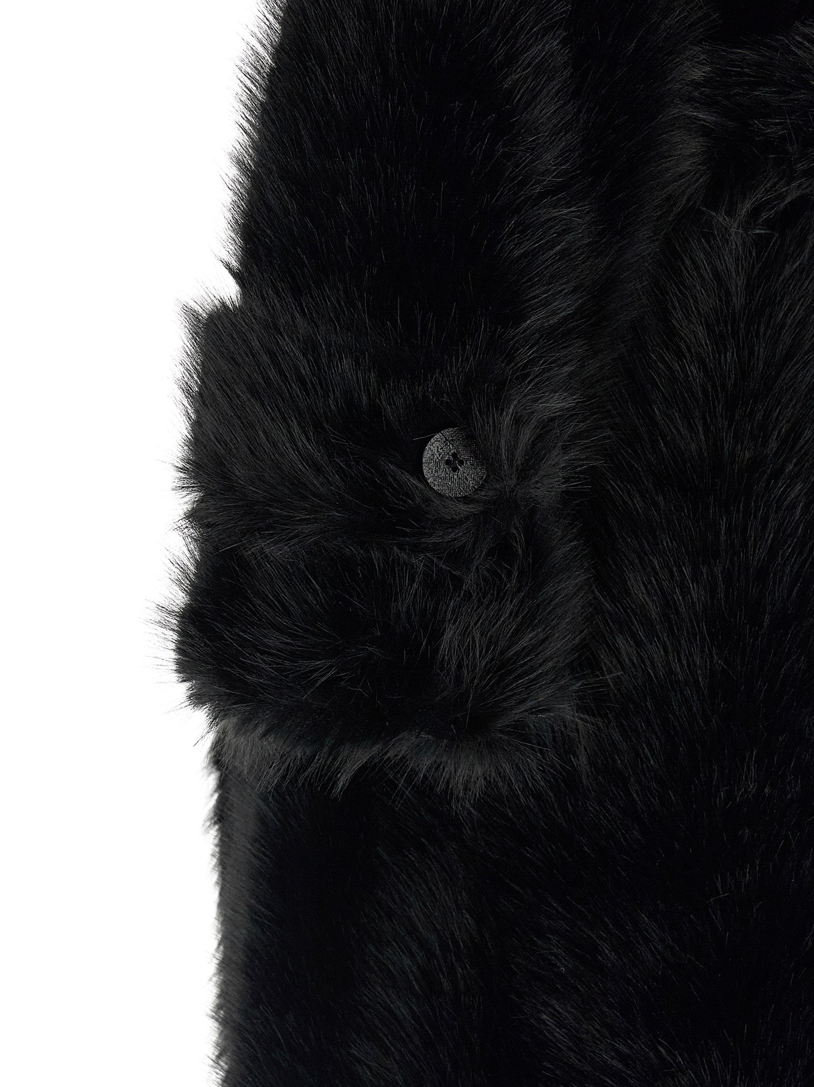B&B Couture 'Jackie' Eco-Fur Trench Coat