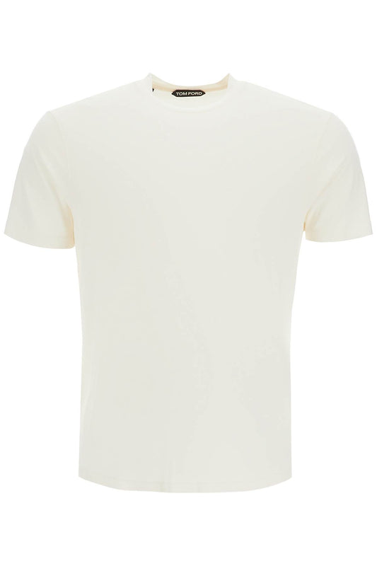 Tom Ford Cottono And Lyocell T-Shirt White