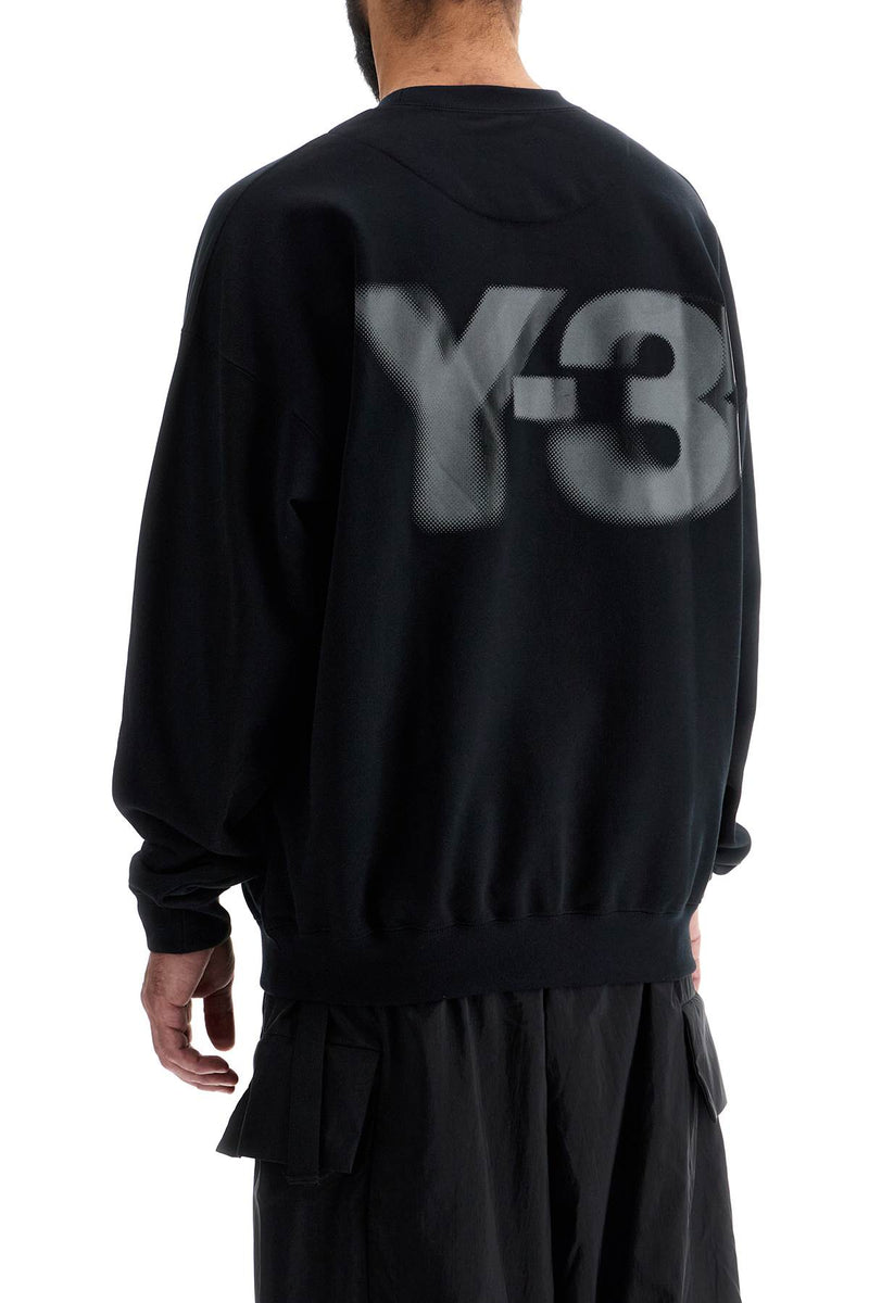 Y-3 Oversized Branded Sweat Black