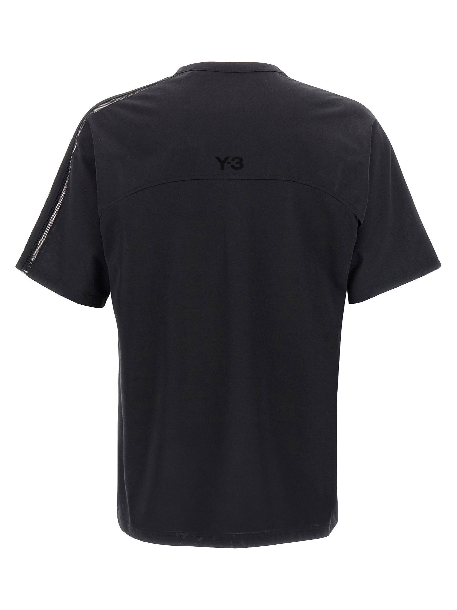 Y-3 'Y-3 Mesh Stripes Short Sleeve' T-Shirt