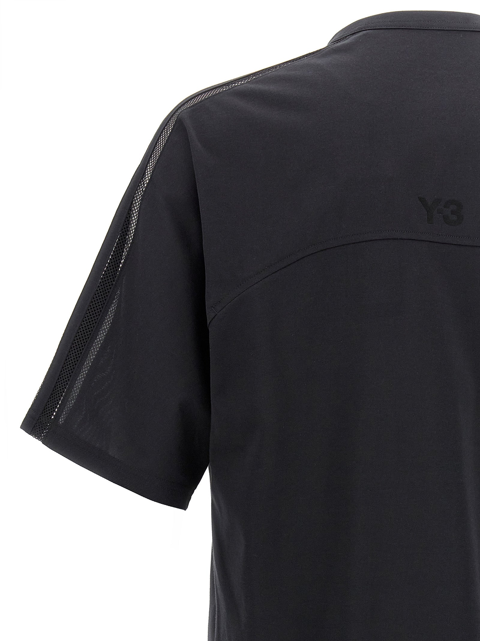 Y-3 'Y-3 Mesh Stripes Short Sleeve' T-Shirt