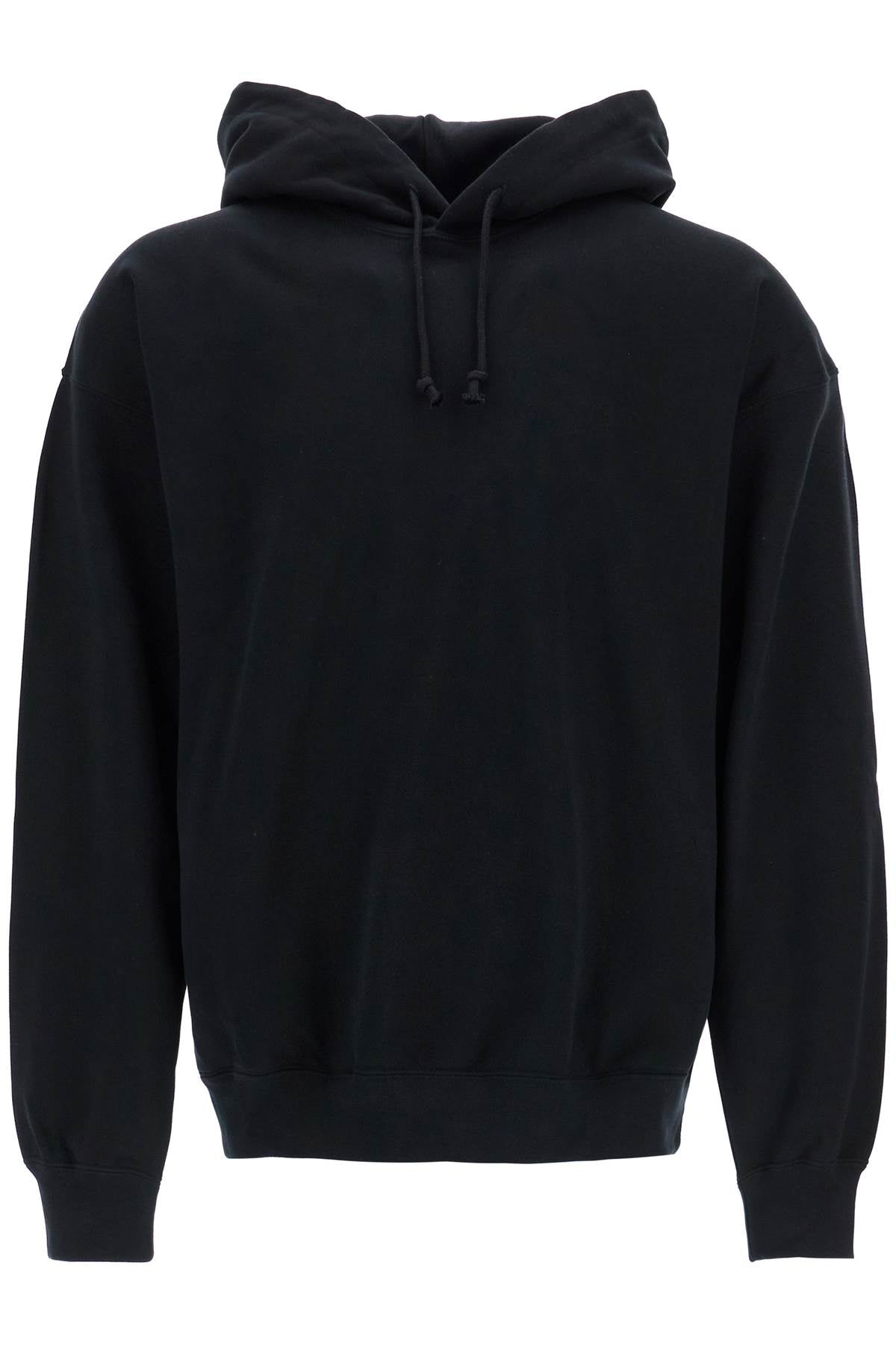 Y-3 Men'S Black Hoodie In Recycled Cotton And Polyester