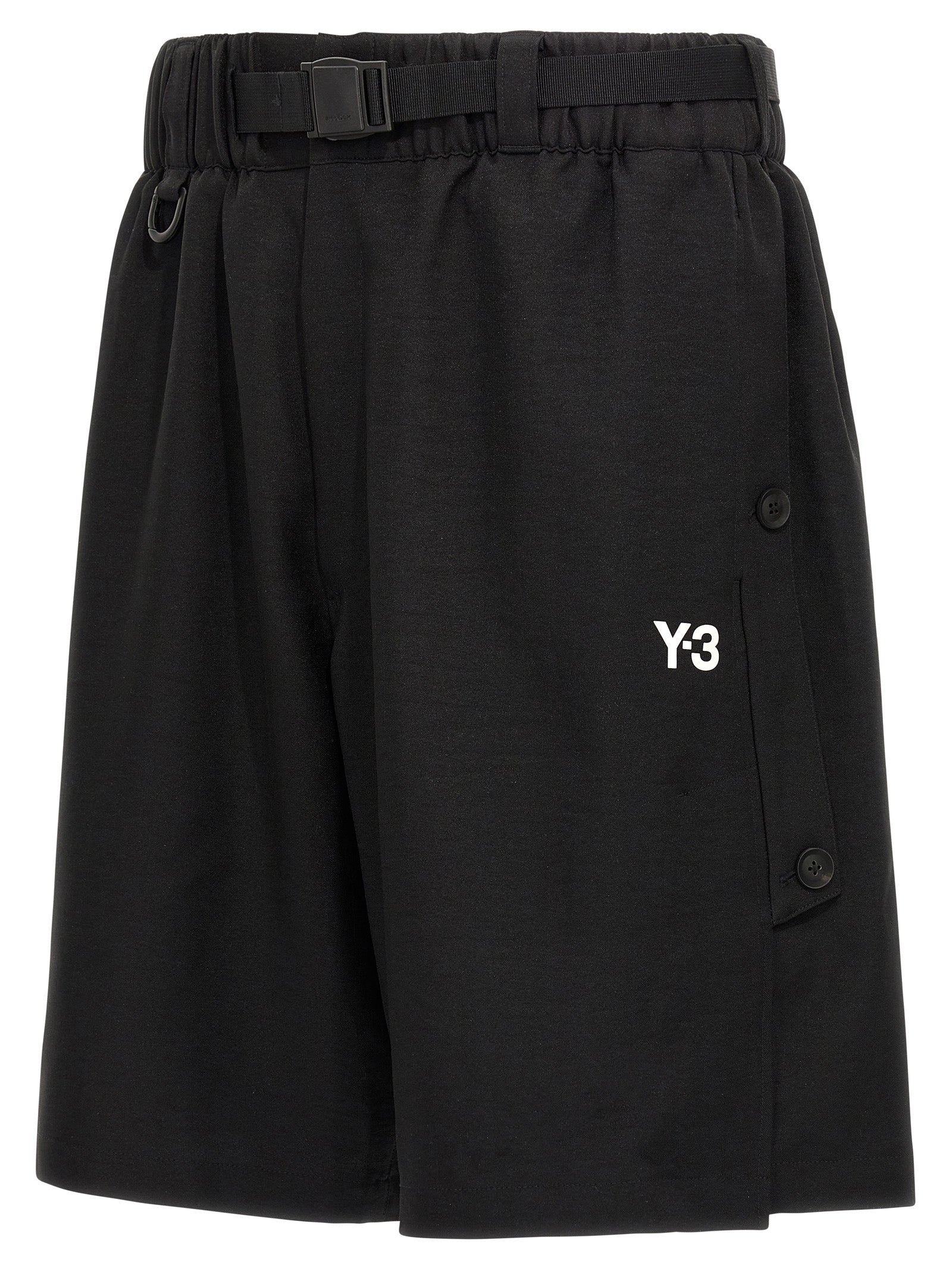 Y-3 Logo Bermuda Shorts