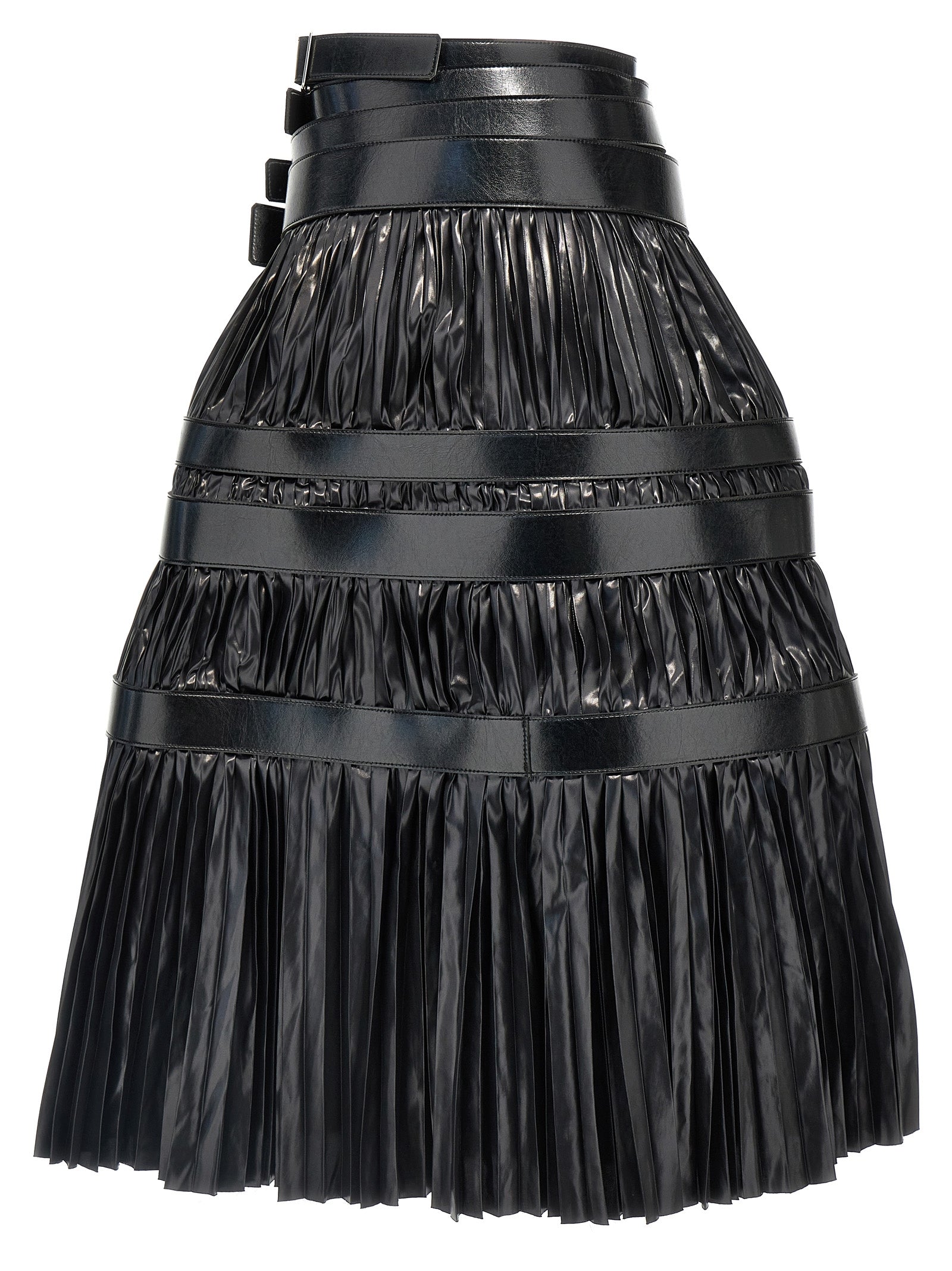 Junya Watanabe Pleated Skirt With Belts