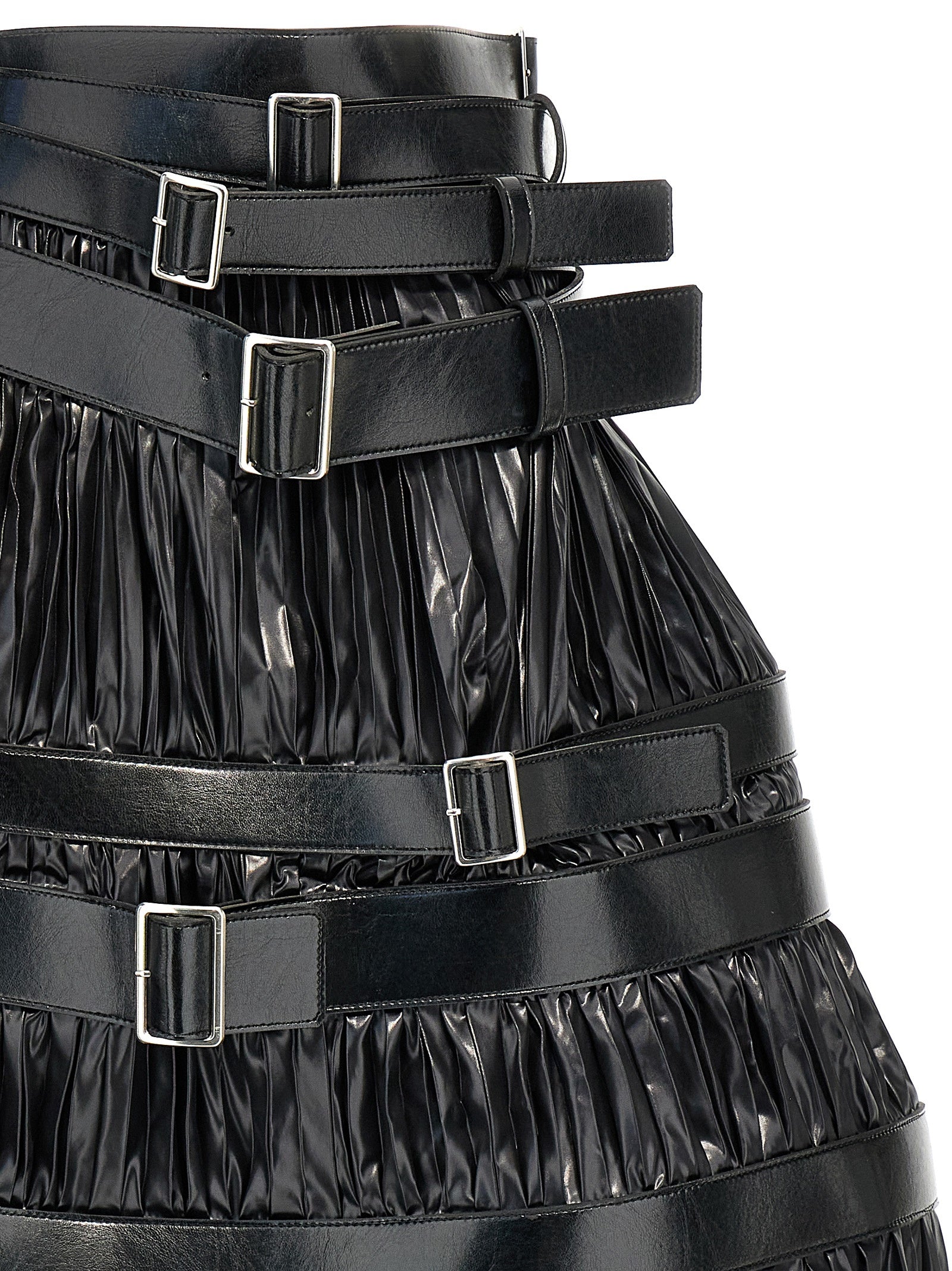 Junya Watanabe Pleated Skirt With Belts