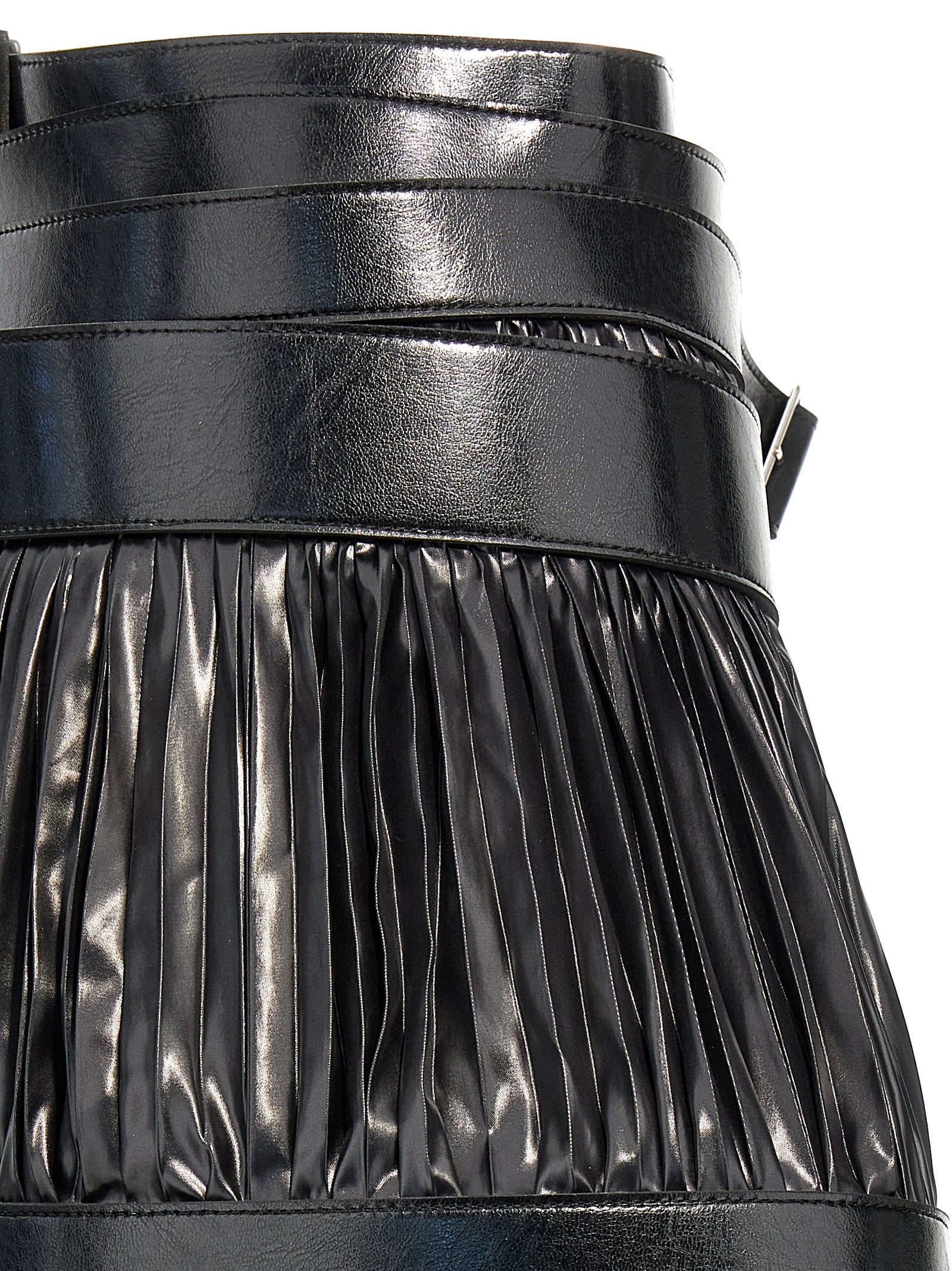 Junya Watanabe Pleated Skirt With Belts