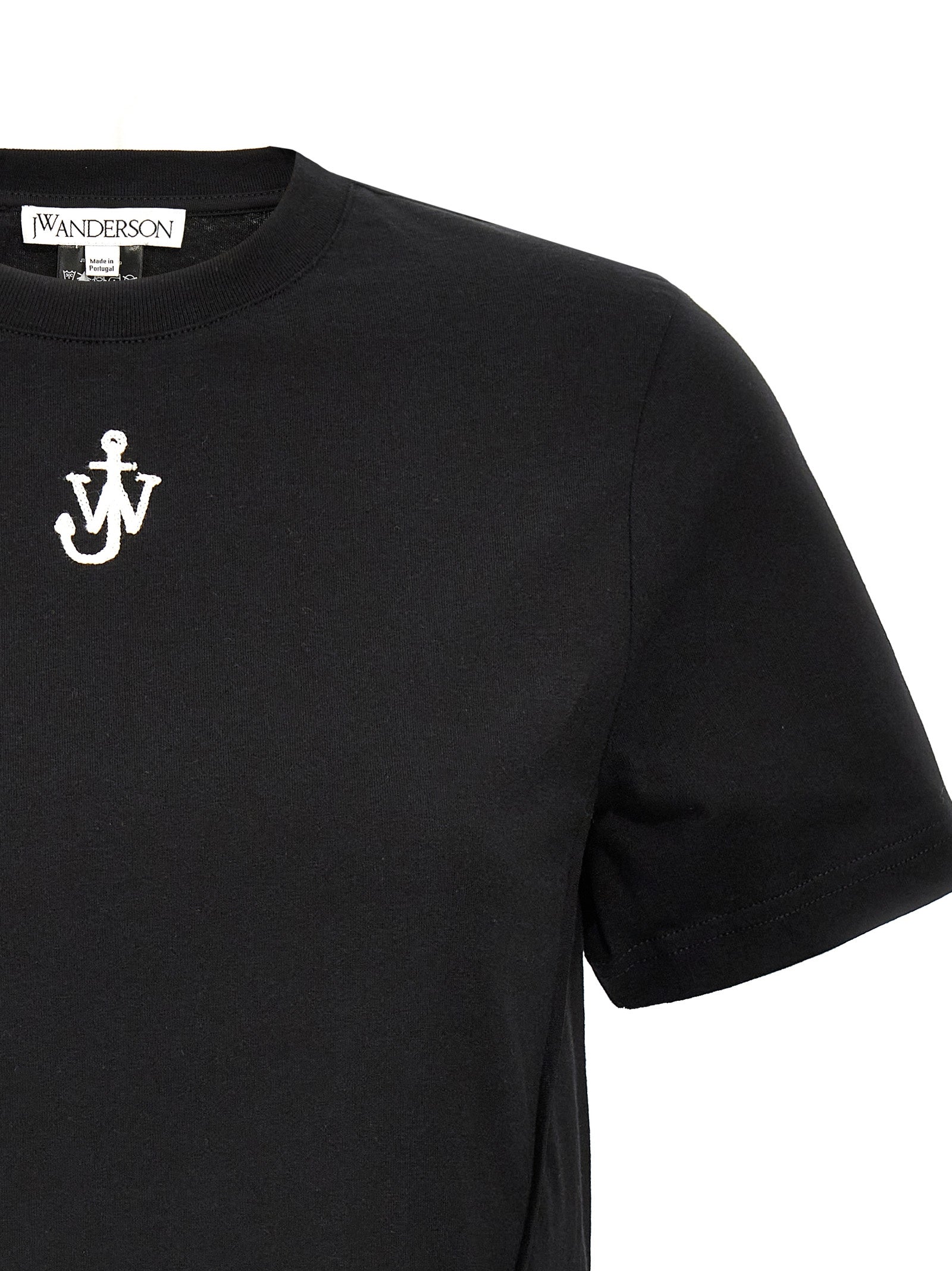 J.W.Anderson 'Anchor Embroidery Pannelled Cropped' T-Shirt