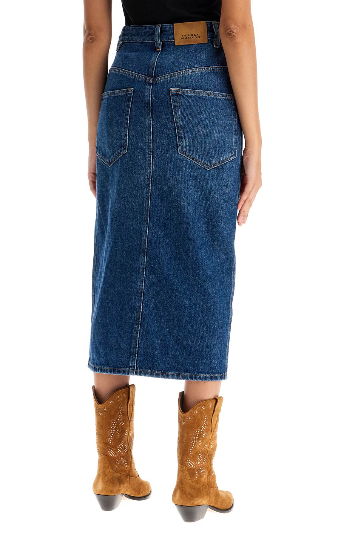 Isabel Marant Etoile Denim Vandy Skirt For