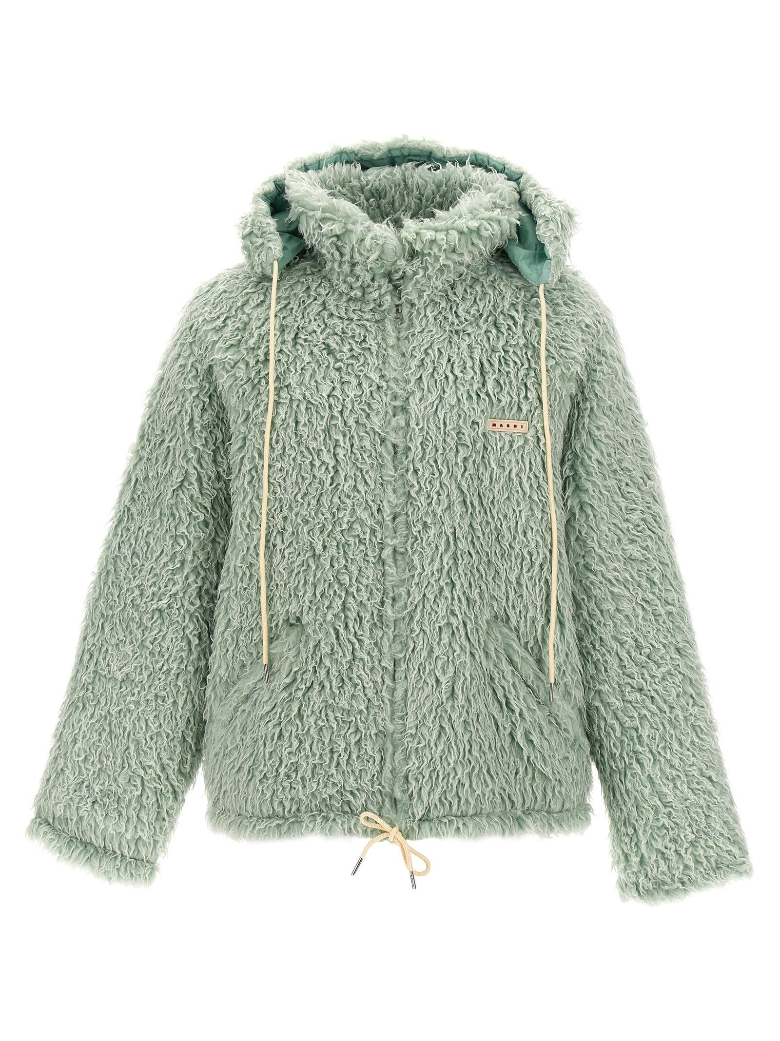 Marni 'Long Pile Shaggy' Hooded Jacket