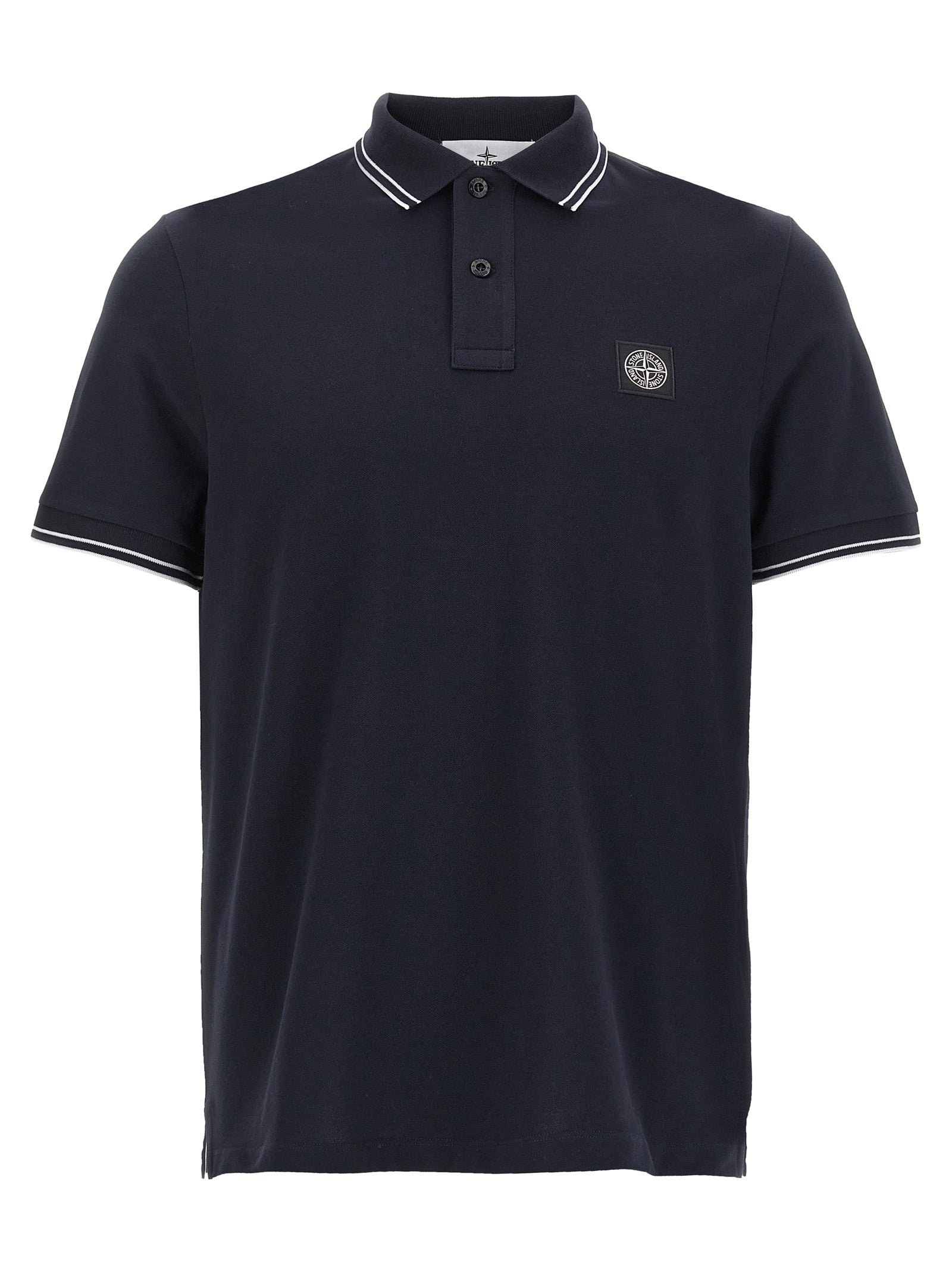 Stone Island Logo Badge Polo Shirt