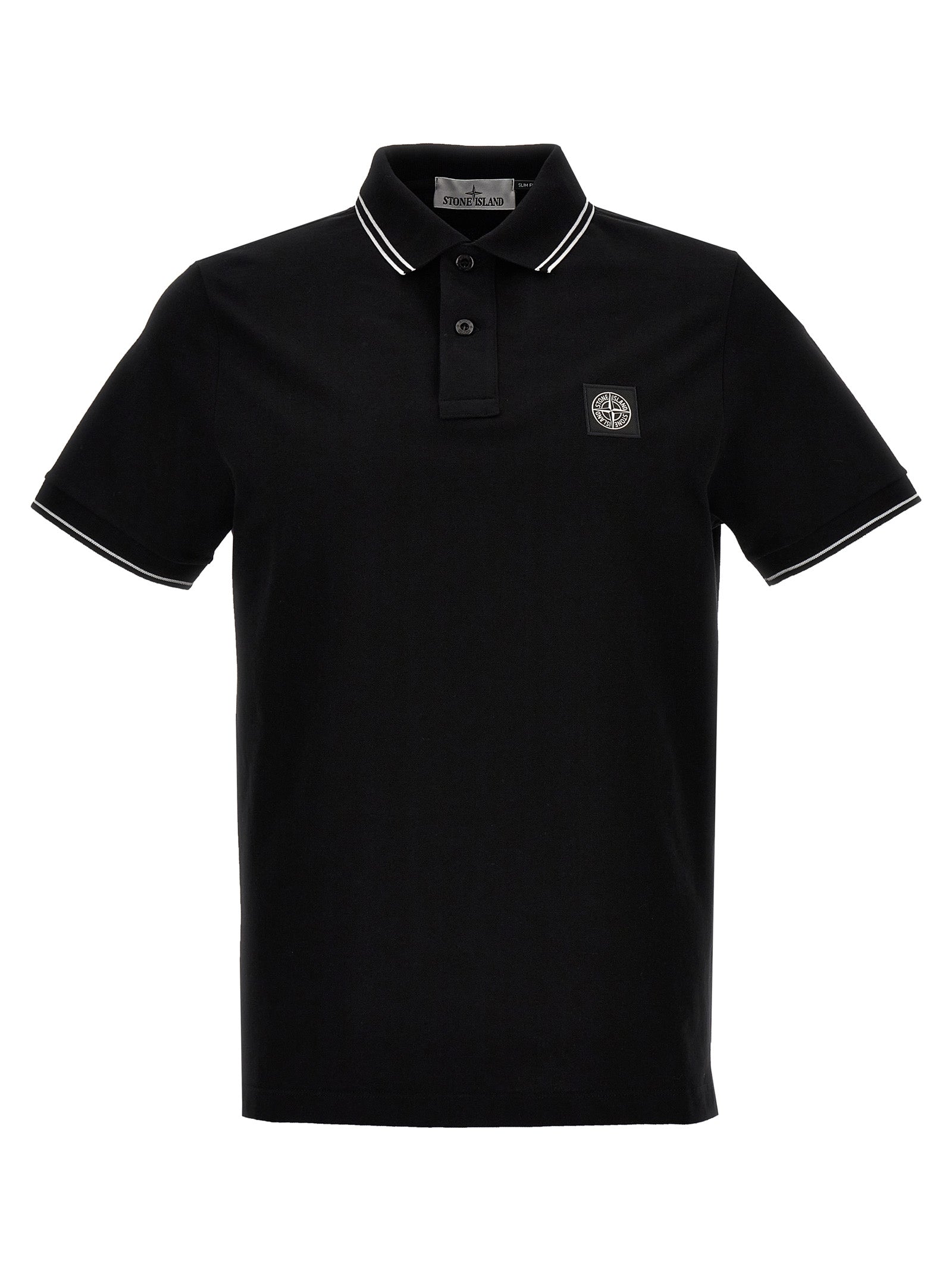 Stone Island Logo Badge Polo Shirt