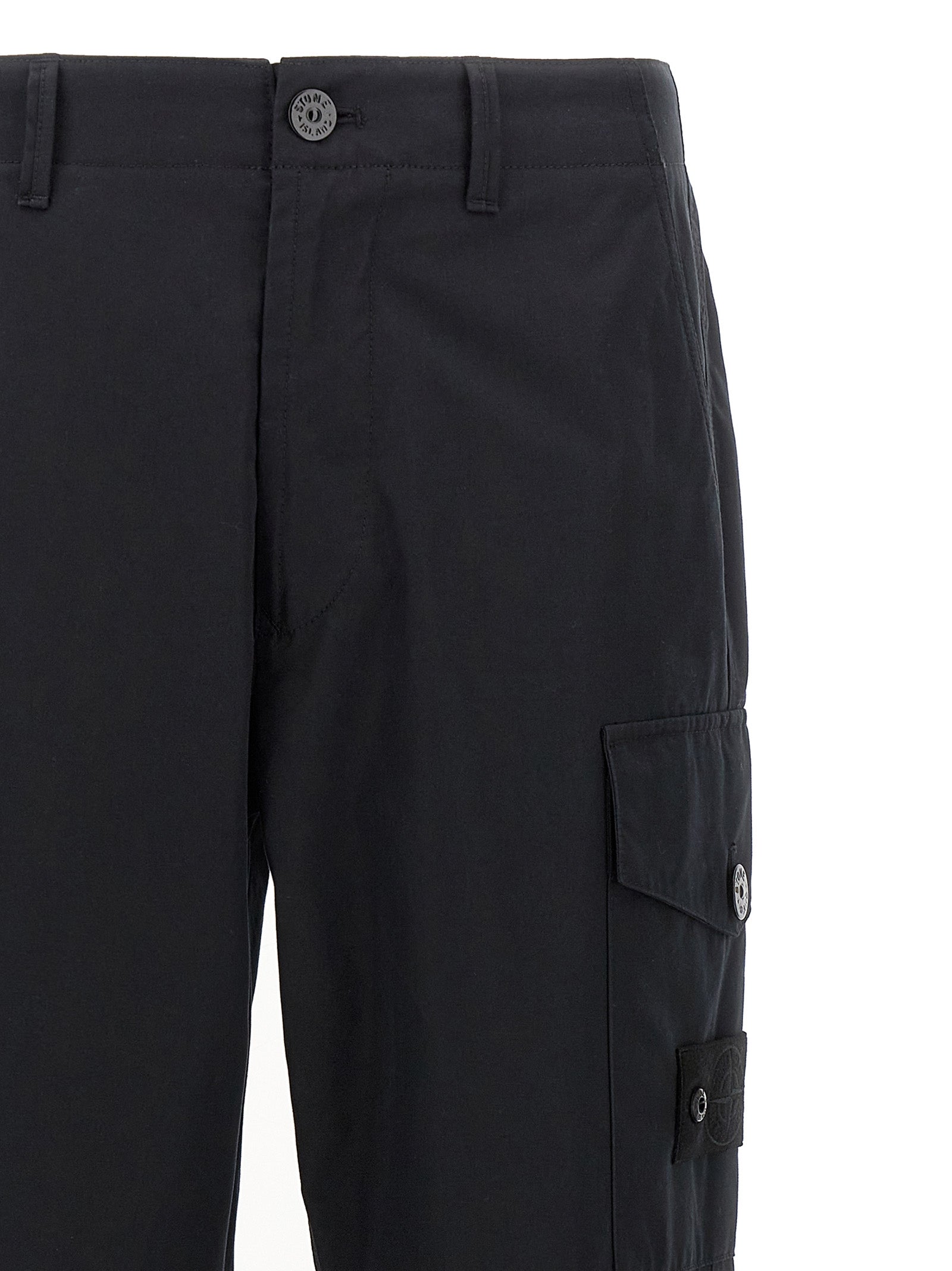 Stone Island Logo Badge Cargo Pants