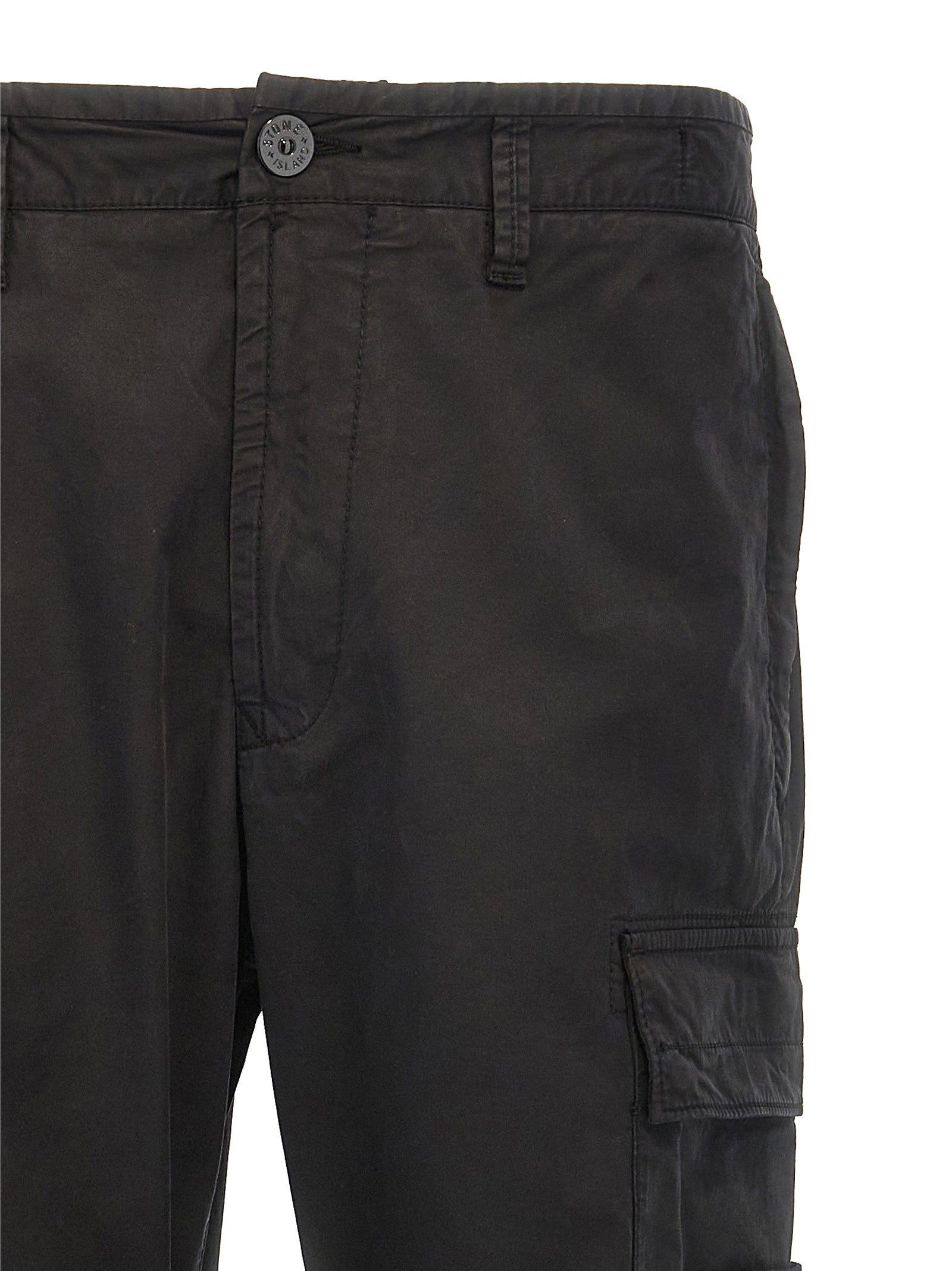 Stone Island Logo Patch Cargo Pants