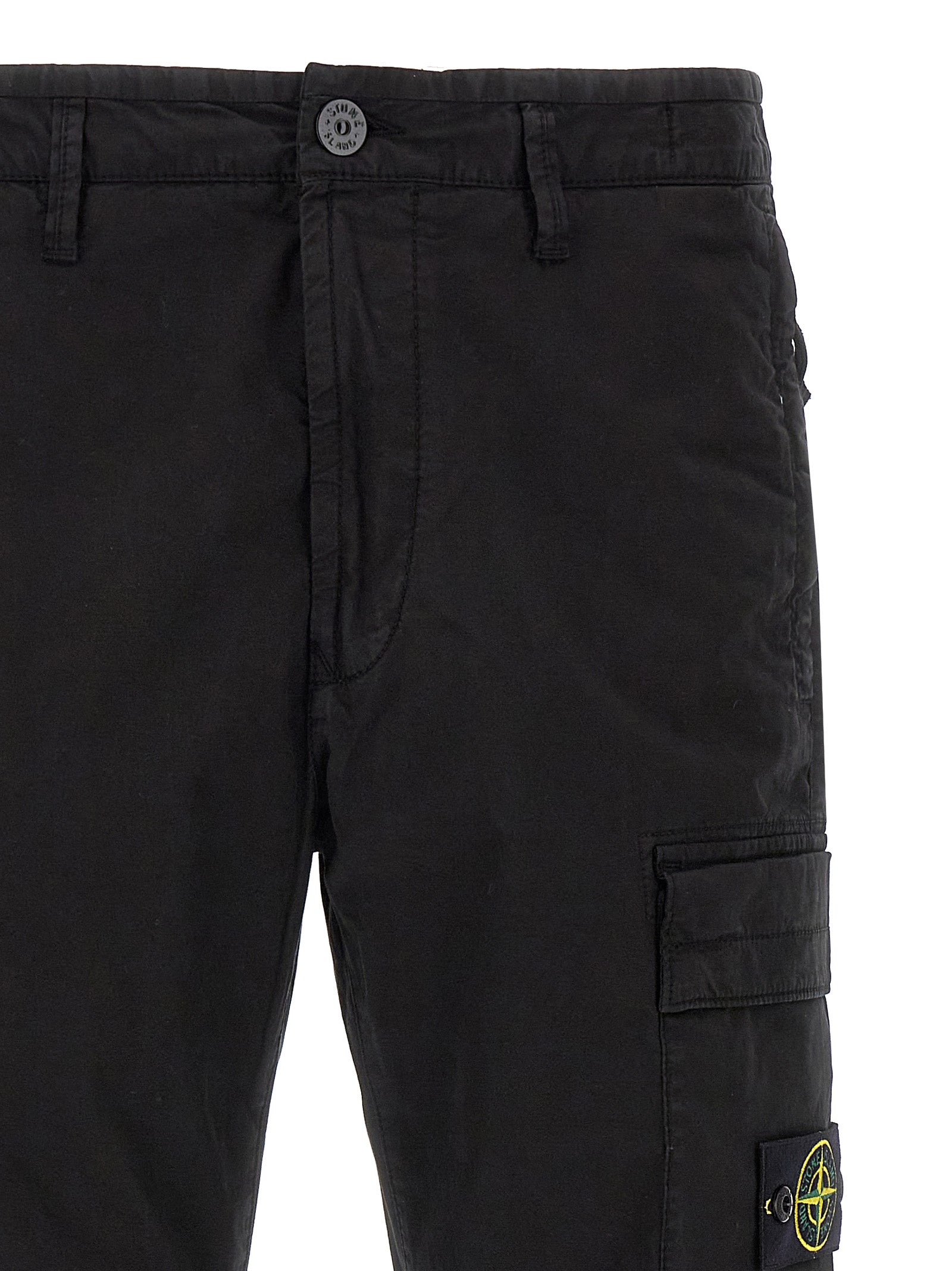 Stone Island Logo Badge Cargo Pants