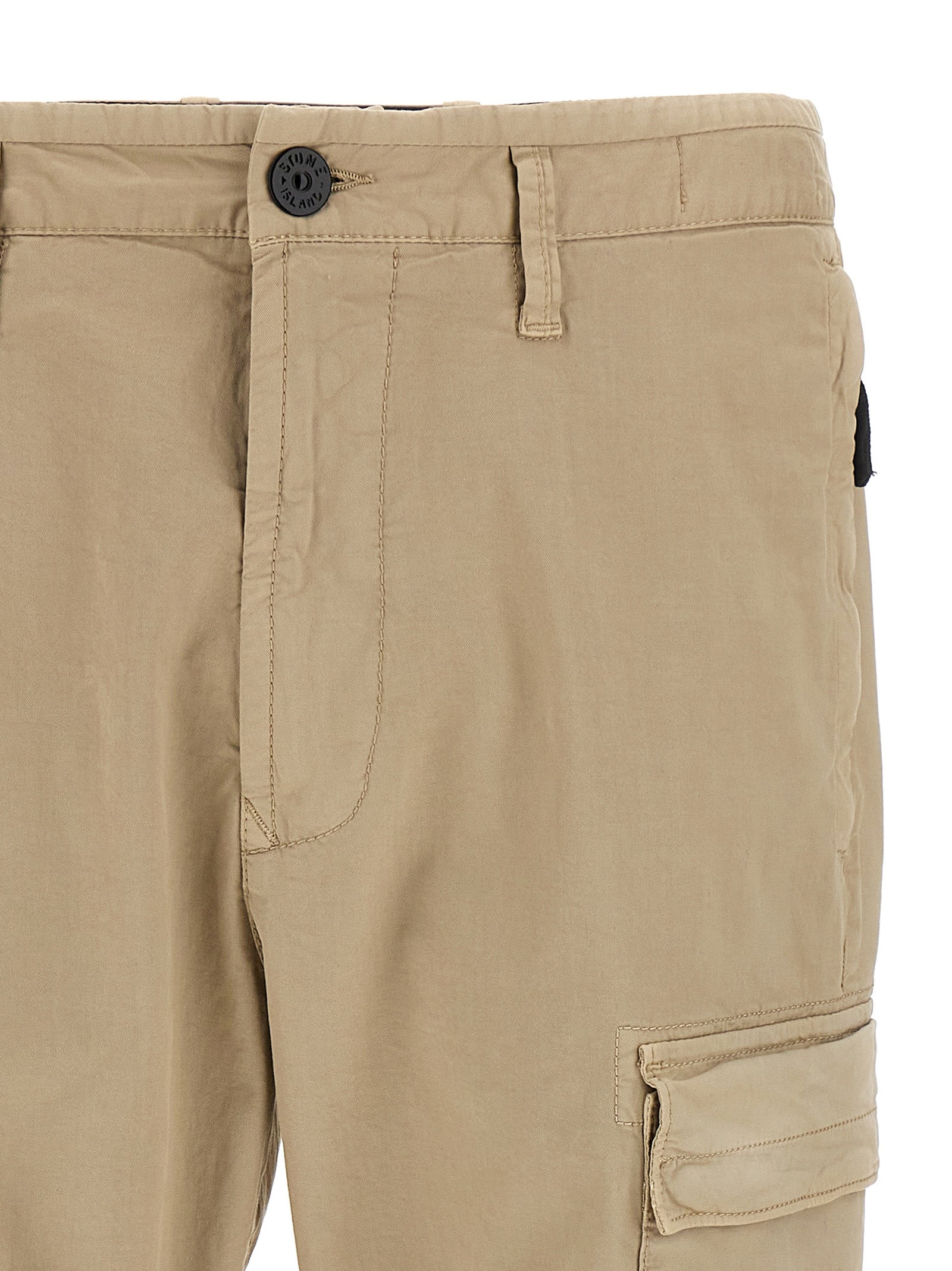 Stone Island Logo Badge Cargo Pants