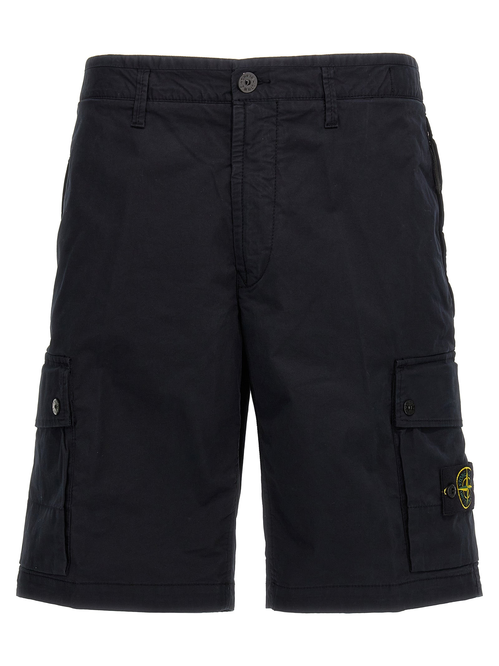 Stone Island Logo Badge Bermuda Shorts