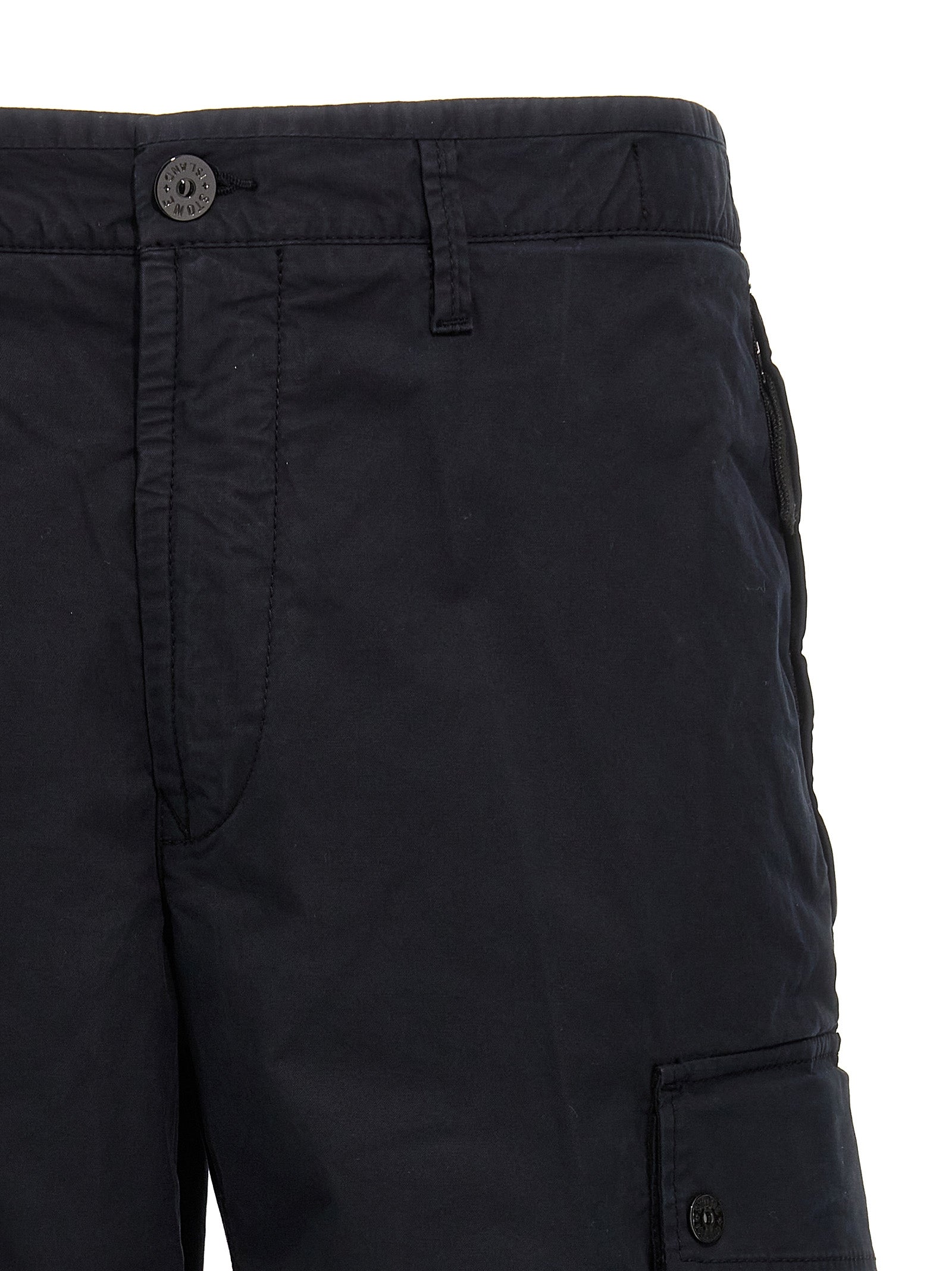 Stone Island Logo Badge Bermuda Shorts