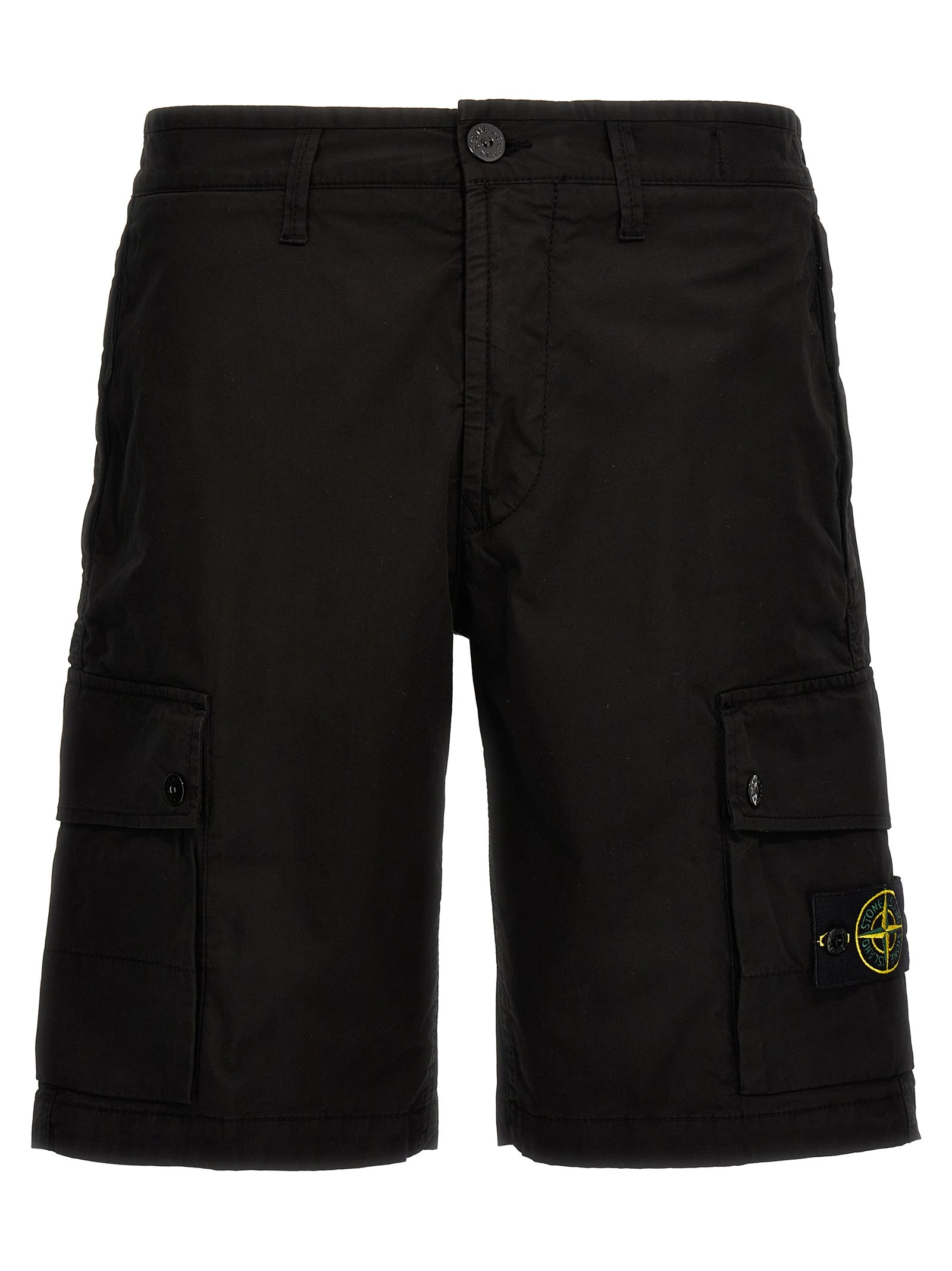 Stone Island Logo Badge Bermuda Shorts