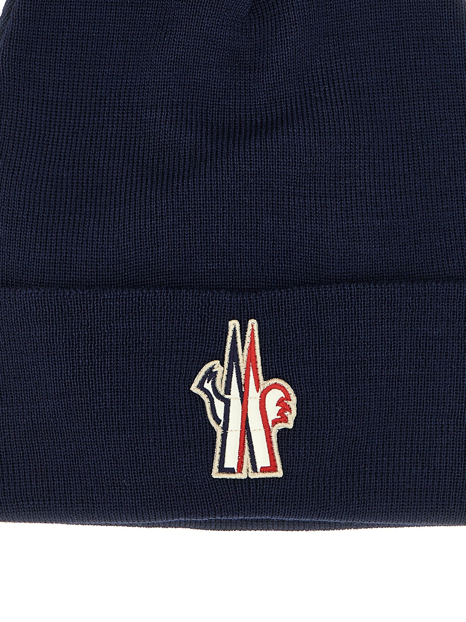 Moncler Grenoble Logo Patch Beanie