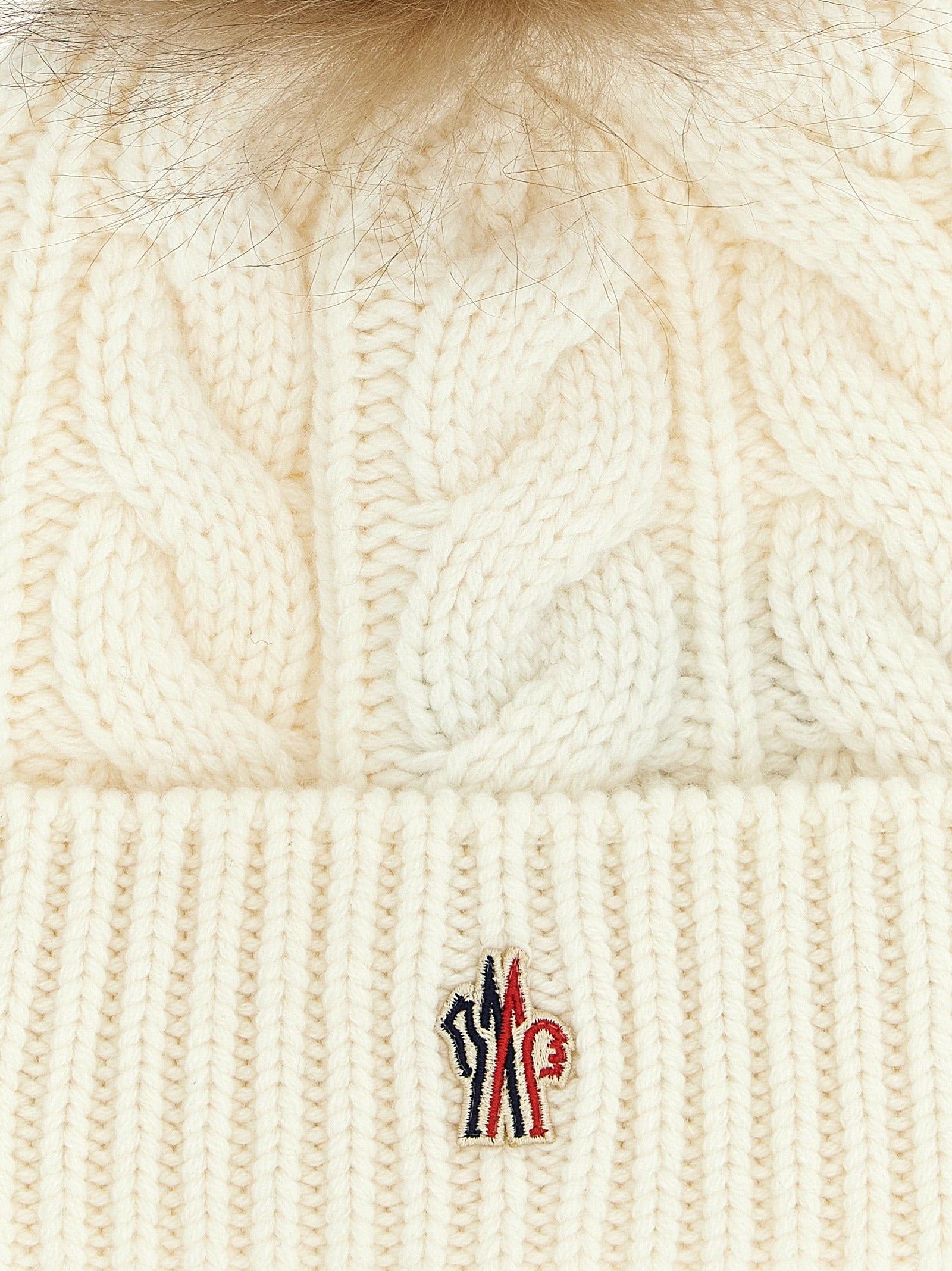 Moncler Grenoble Pompon Braided Cap
