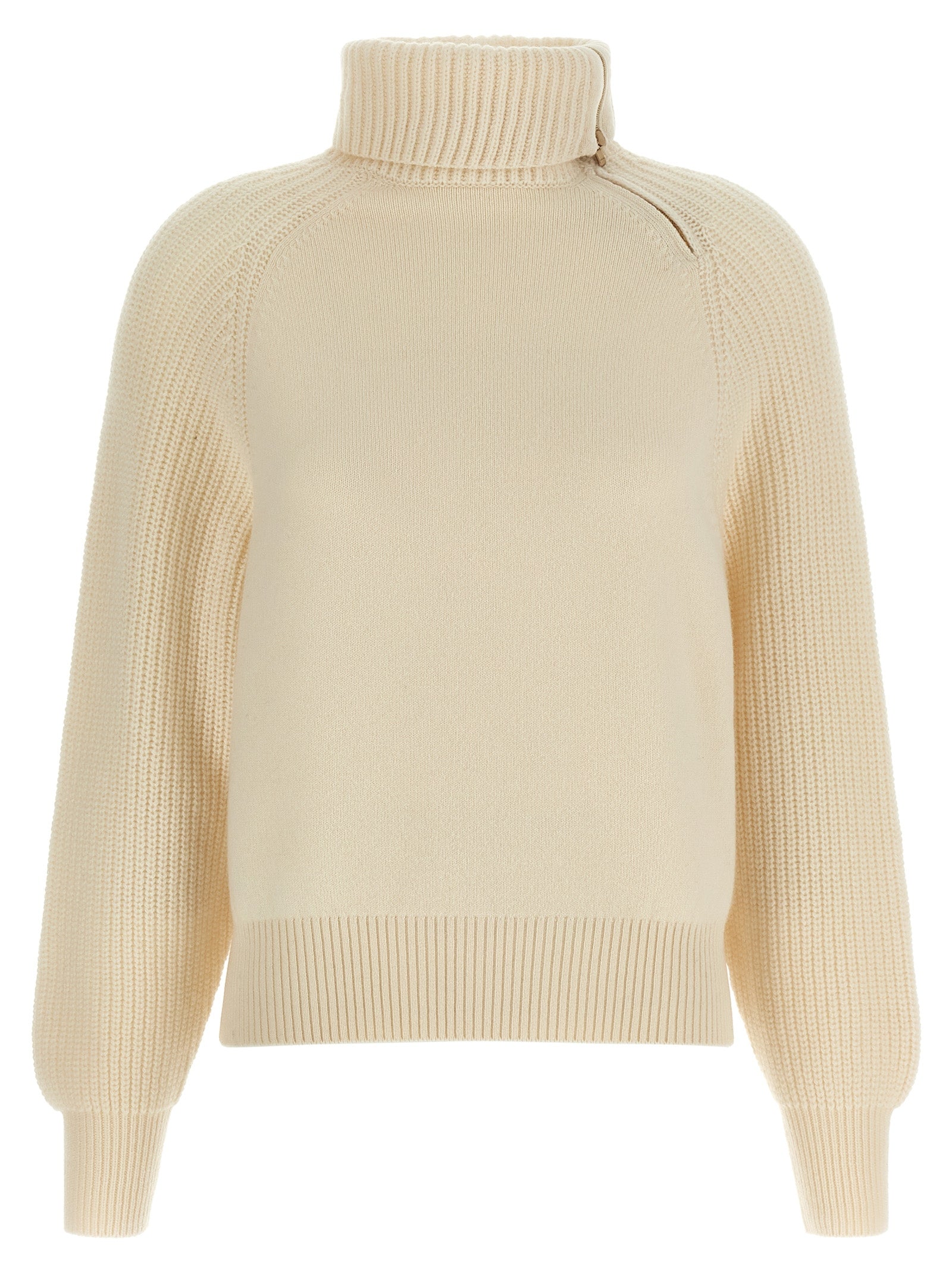Agnona High Neck Sweater With Zip