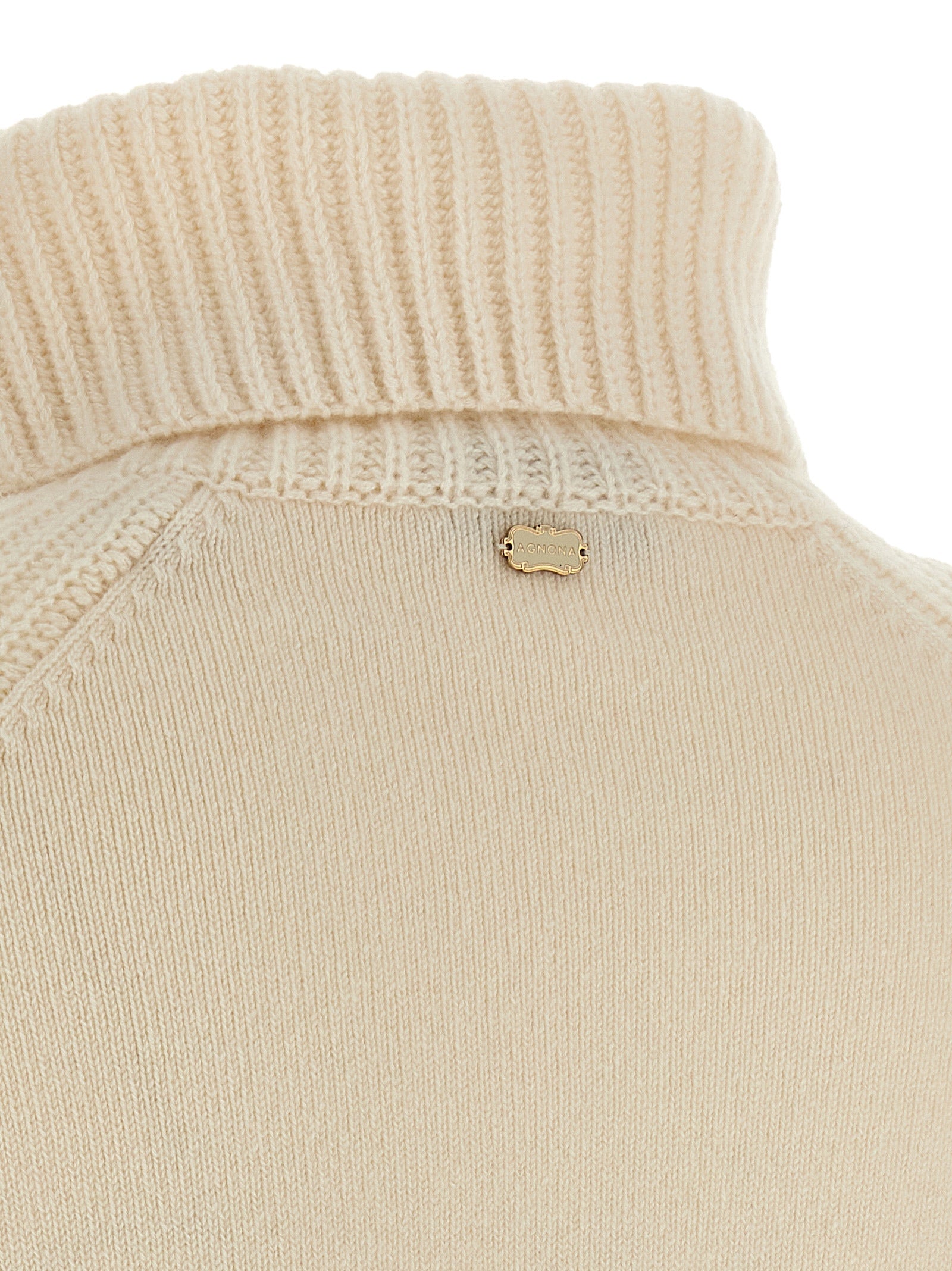Agnona High Neck Sweater With Zip