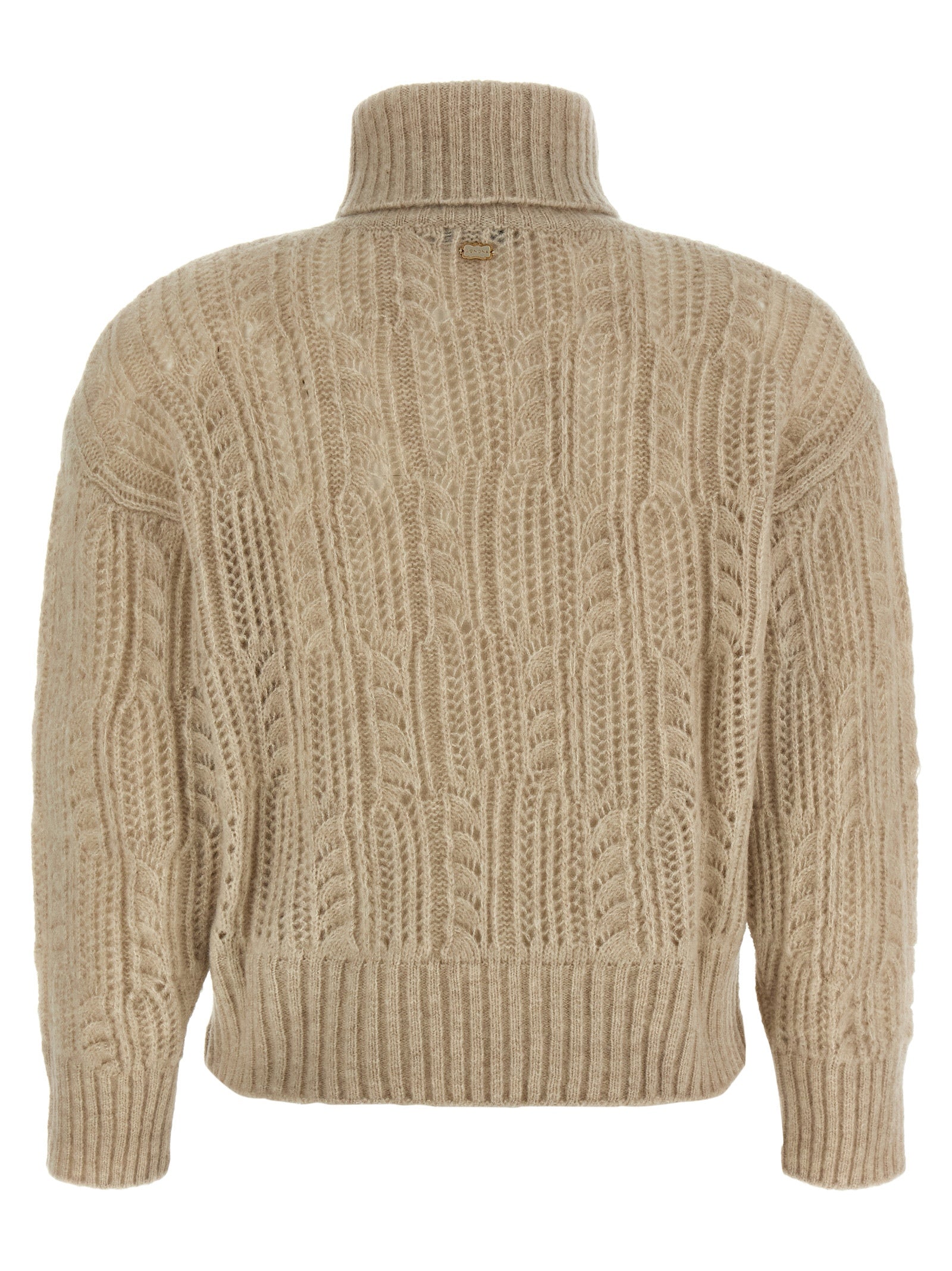 Agnona Openwork Turtleneck Sweater