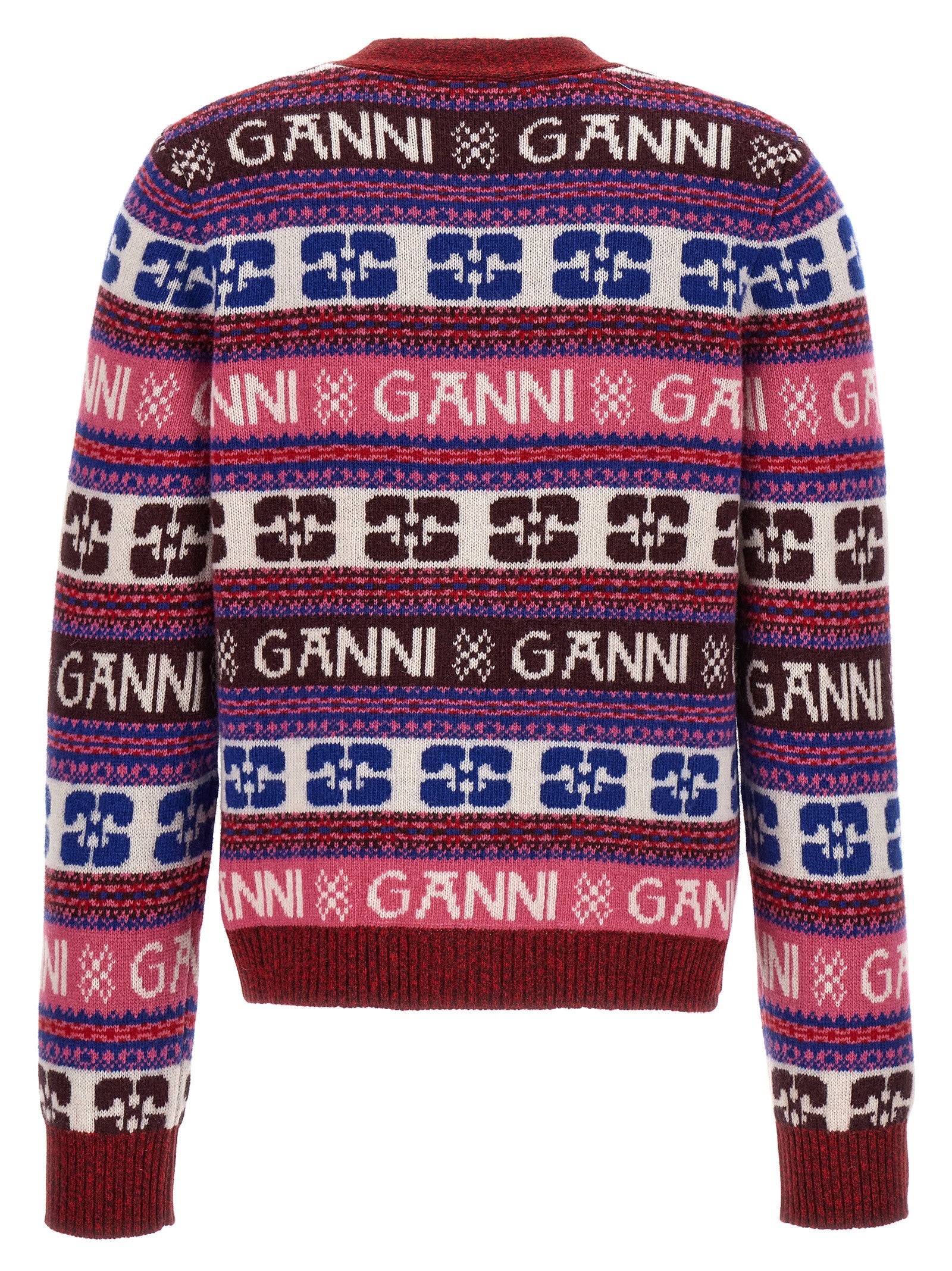 Ganni Logo Cardigan