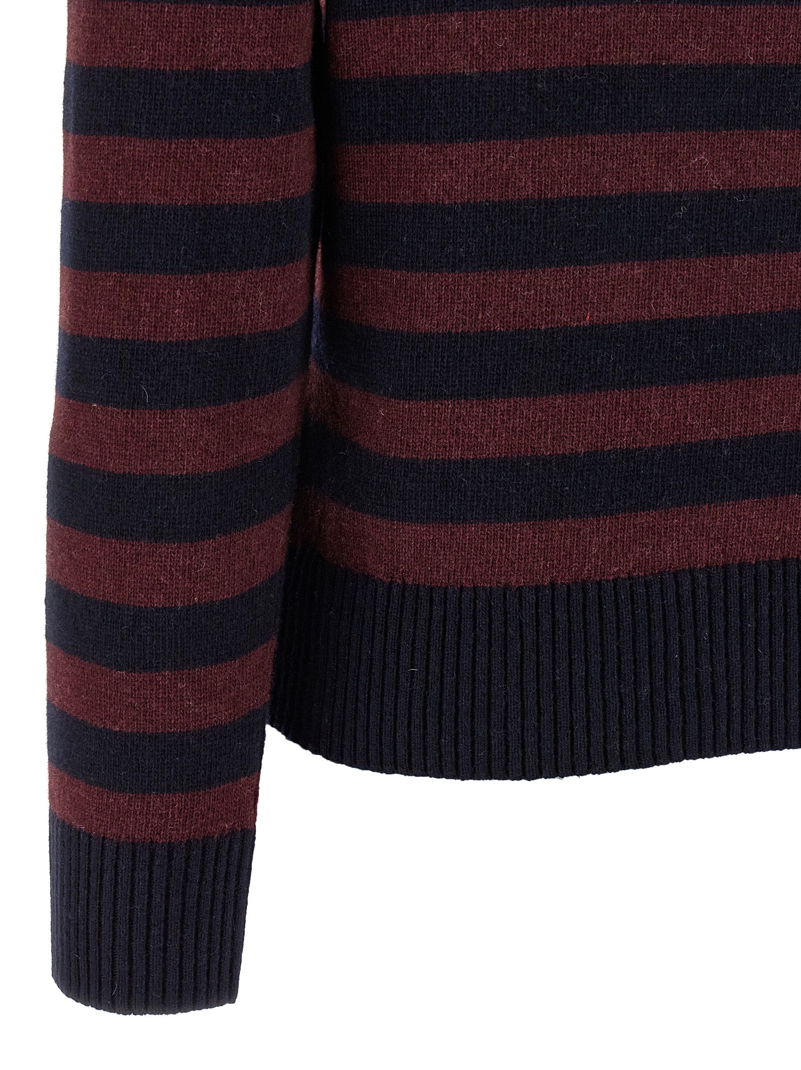 Ganni 'Graphic Wool Mix Poodle Stripe' Sweater