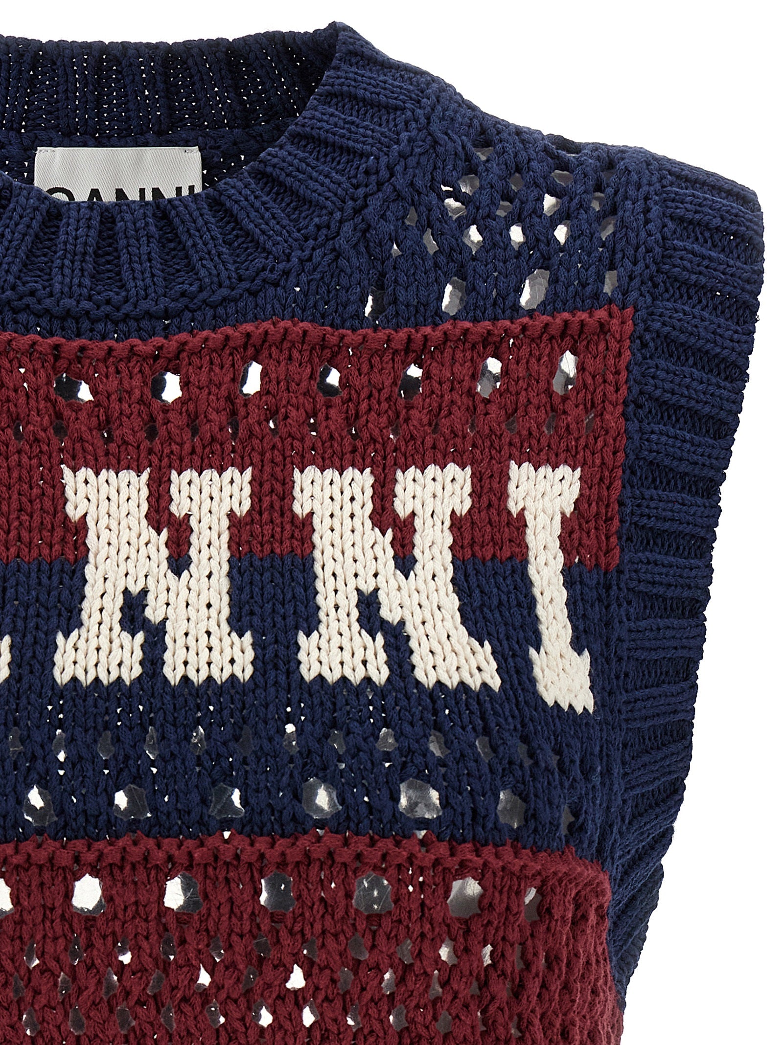 Ganni 'Blue Striped' Vest