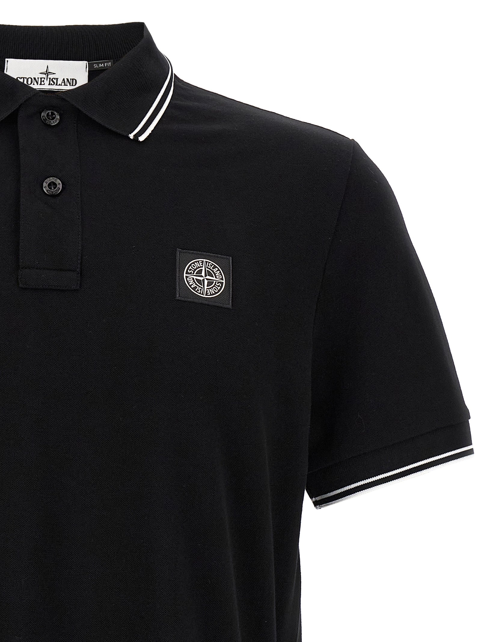 Stone Island Logo Patch Polo Shirt
