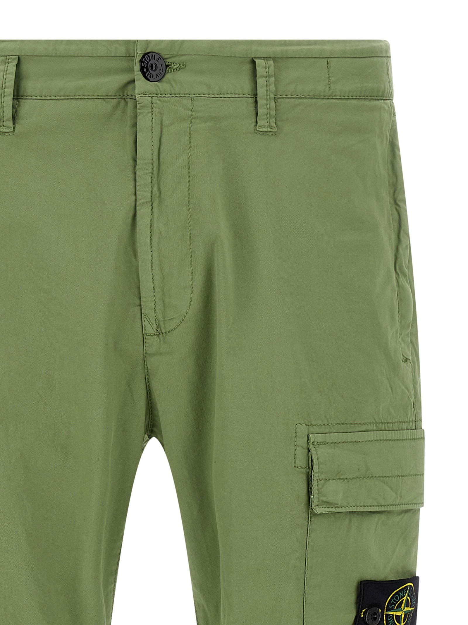 Stone Island Logo Badge Cargo Pants