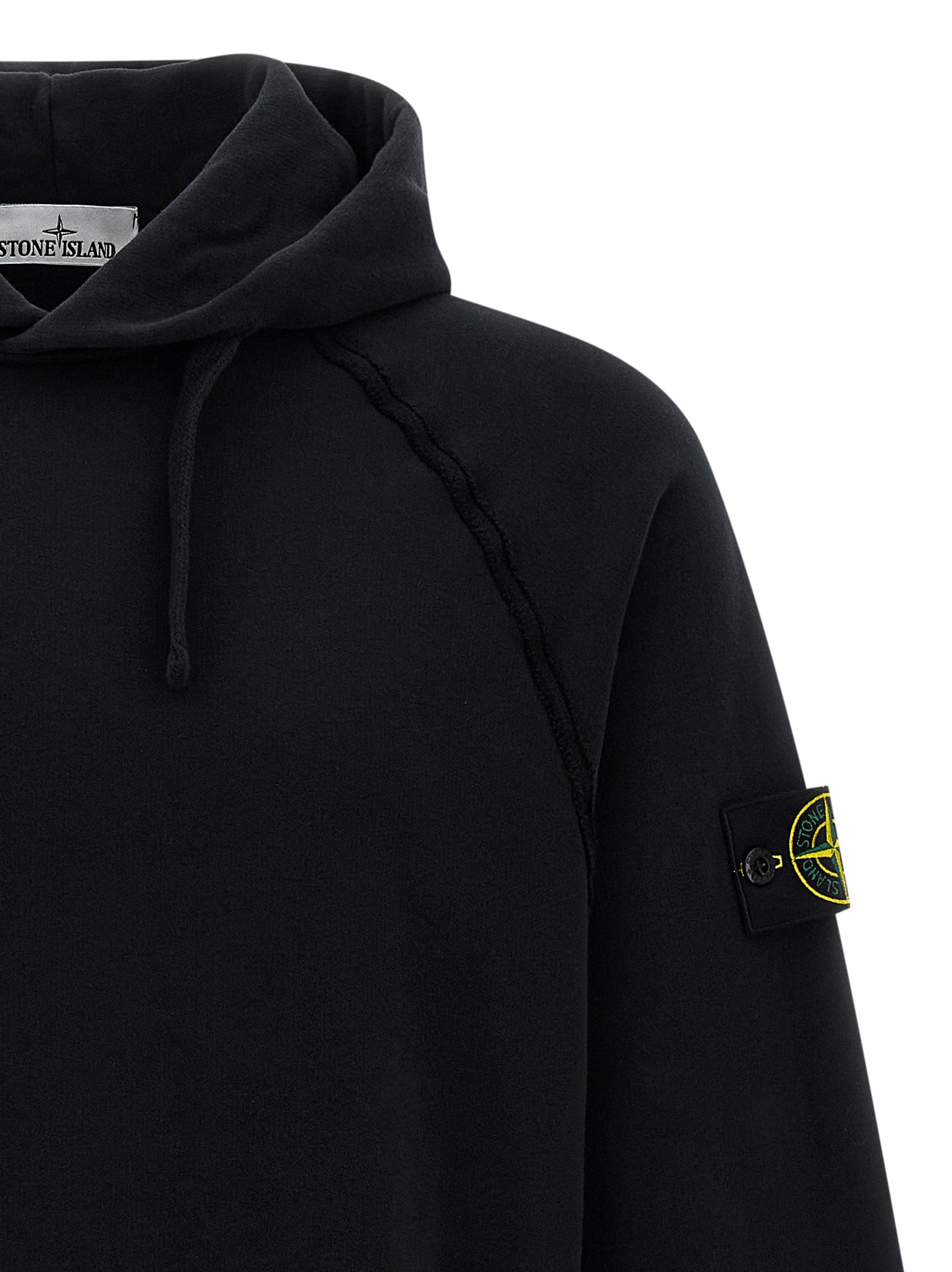 Stone Island Logo Badge Hoodie