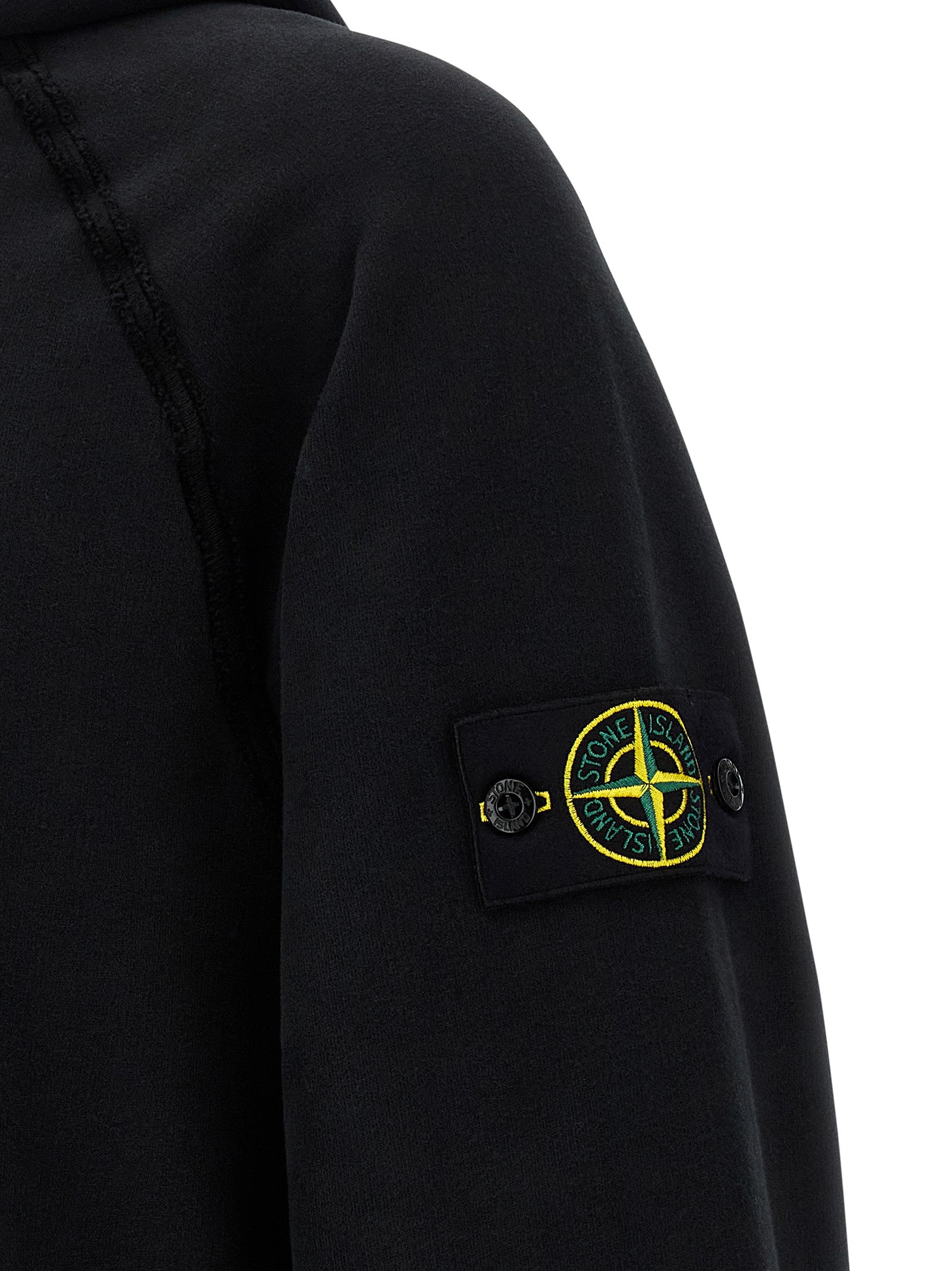 Stone Island Logo Badge Hoodie