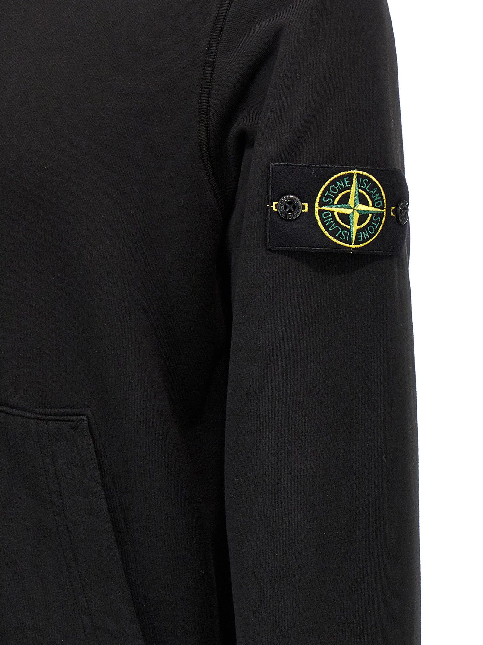 Stone Island Logo Badge Hoodie